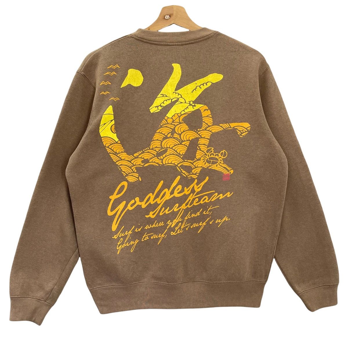 Vintage Team Goddess Surf Crewneck Sweatshirt Size M