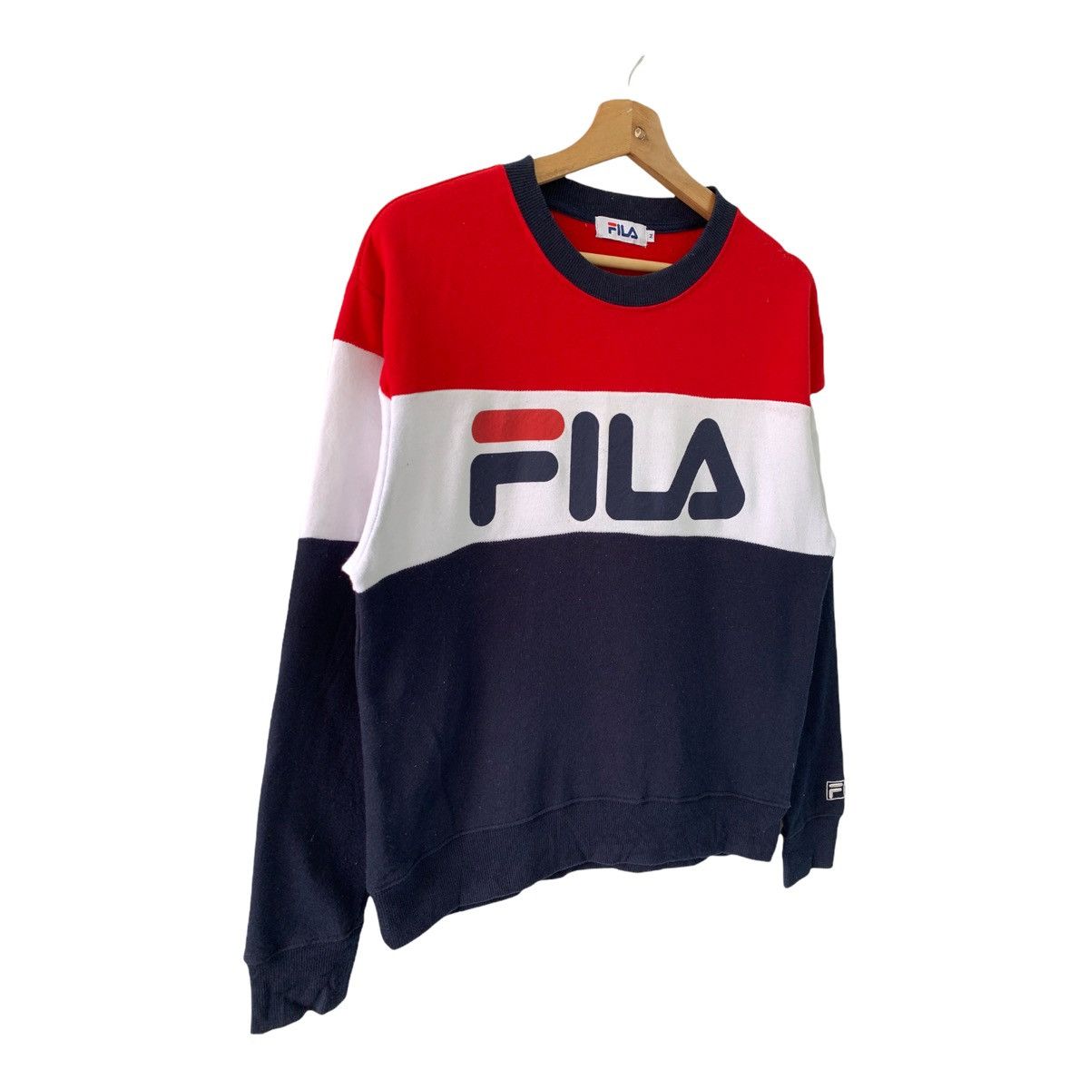 Fila Fila Sport Colour Block Big Logo Crewneck Sweatshirt Size M Size US M / EU 48-50 / 2 - 3 Thumbnail