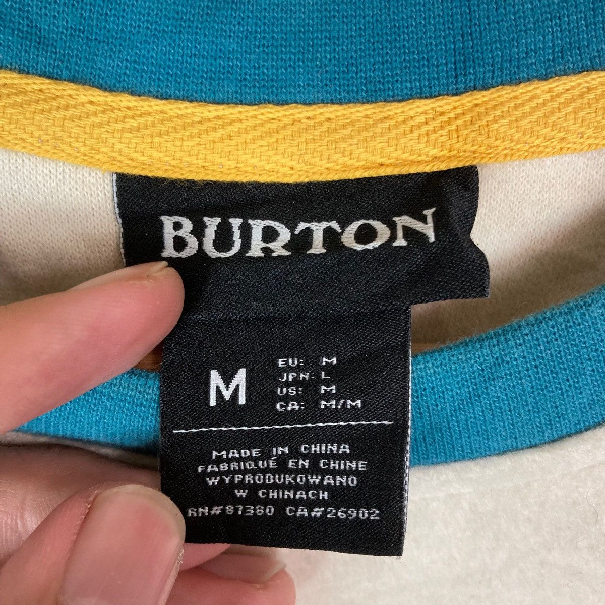 Burton Vintage Burton Tow Tone Spell Out Pullover Jumper Sweatshirt Size US M / EU 48-50 / 2 - 8 Thumbnail