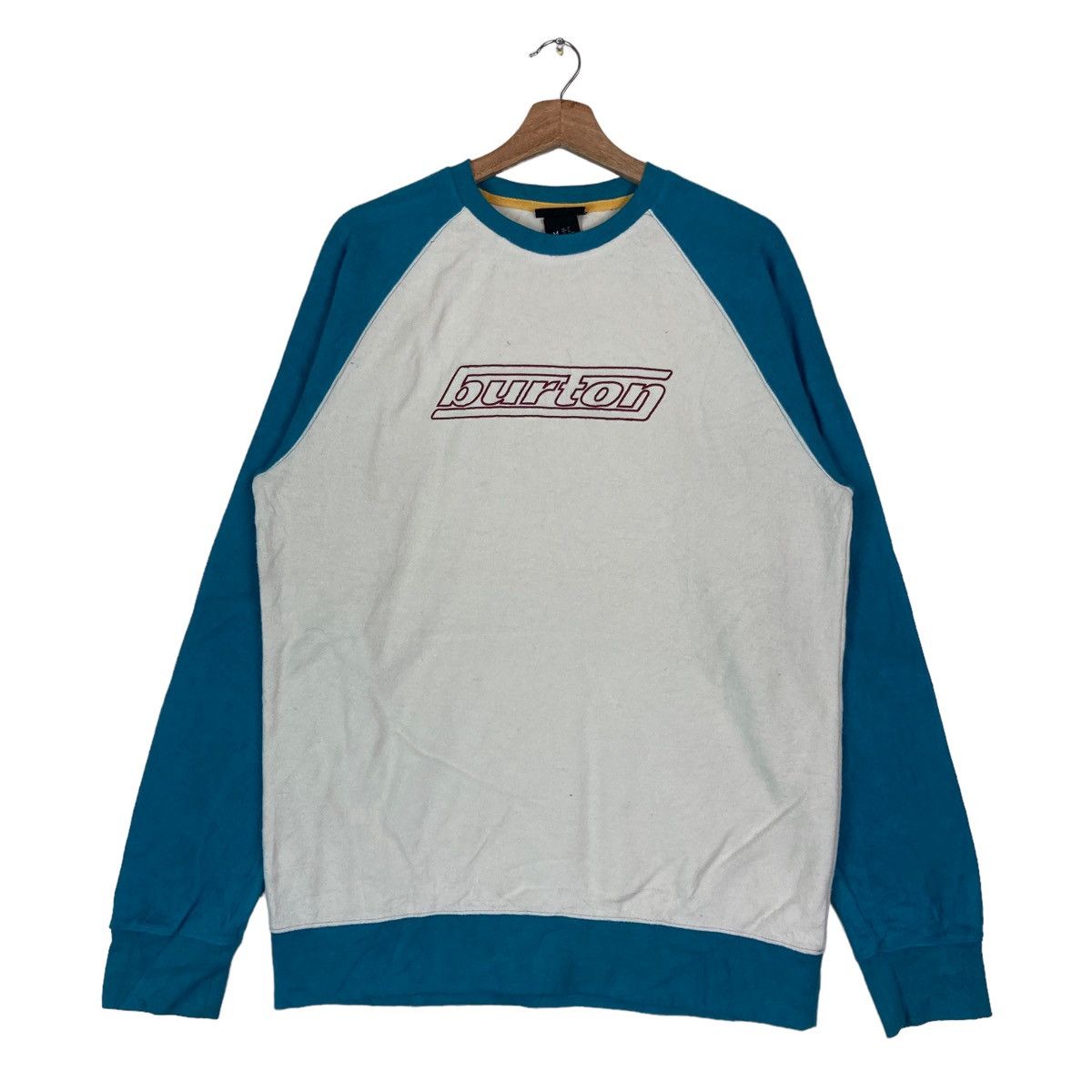 Burton Vintage Burton Tow Tone Spell Out Pullover Jumper Sweatshirt Size US M / EU 48-50 / 2 - 1 Thumbnail