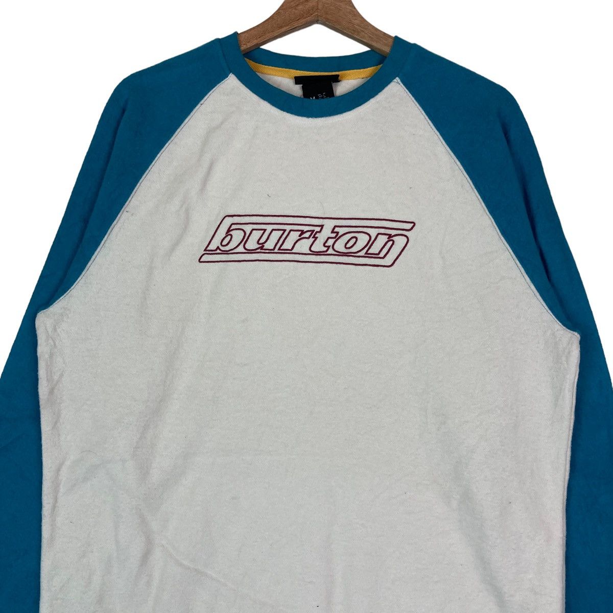 Burton Vintage Burton Tow Tone Spell Out Pullover Jumper Sweatshirt Size US M / EU 48-50 / 2 - 2 Thumbnail