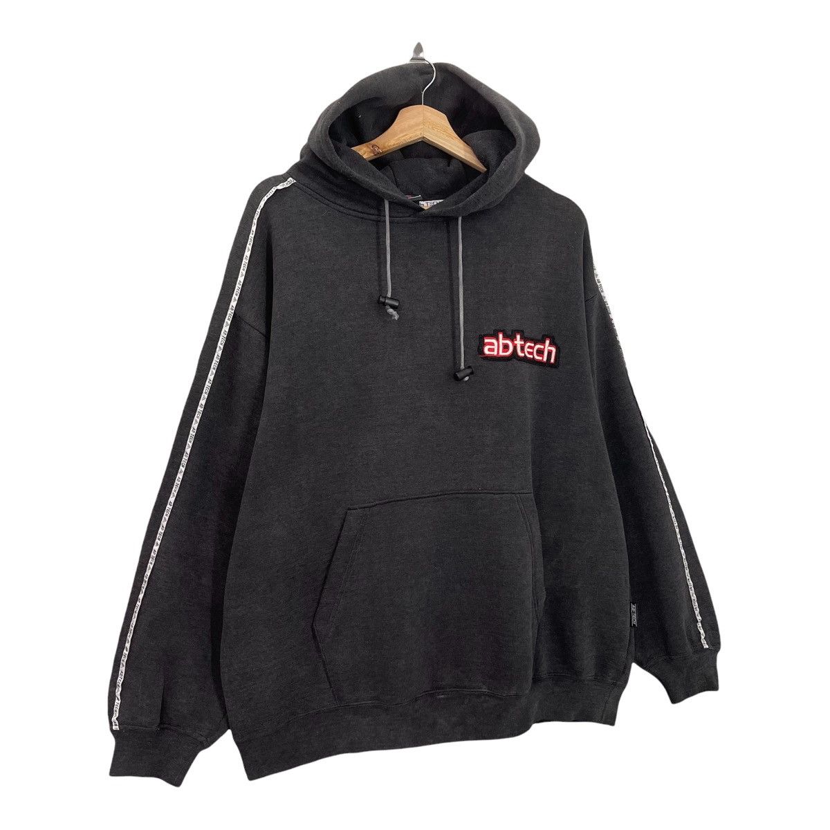 Japanese Brand × Vintage 90s Ab-Tech Embroidered Small Logo Pullover Hoodies Size XL Size US XL / EU 56 / 4 - 2 Thumbnail