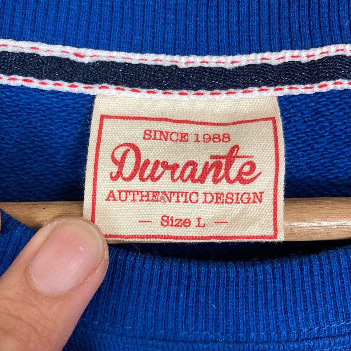 Vintage Vintage Durante Texas Spell Out Pullover Jumper Sweatshirt Size US L / EU 52-54 / 3 - 6 Thumbnail