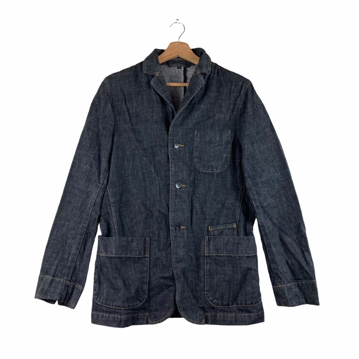Other Vintage JACKET DENIM button pullover jumper Size US M / EU 48-50 / 2 - 1 Thumbnail