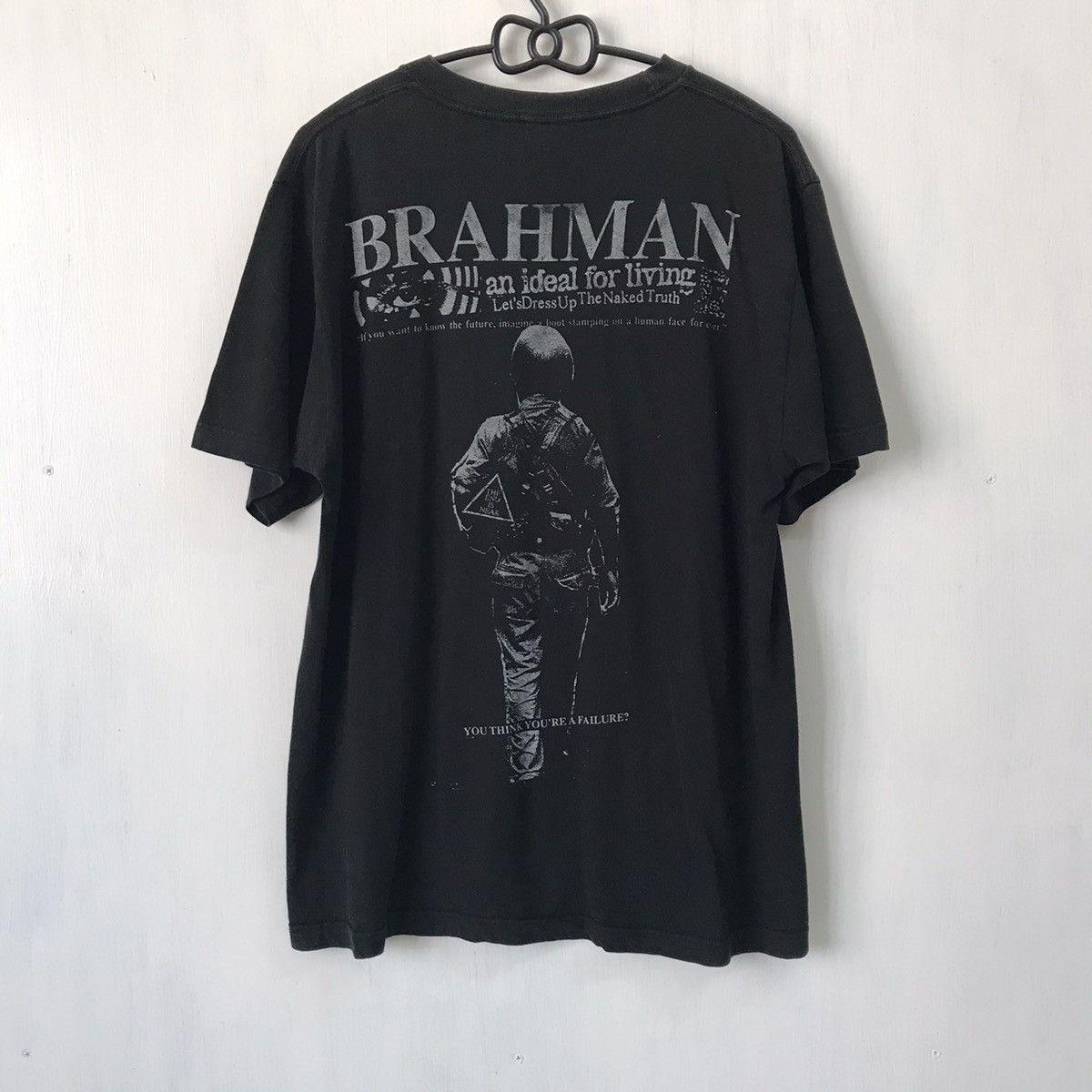 Japanese Brand Stop the war brahman an ideal for living art gallery tshirt Size US L / EU 52-54 / 3 - 7 Thumbnail