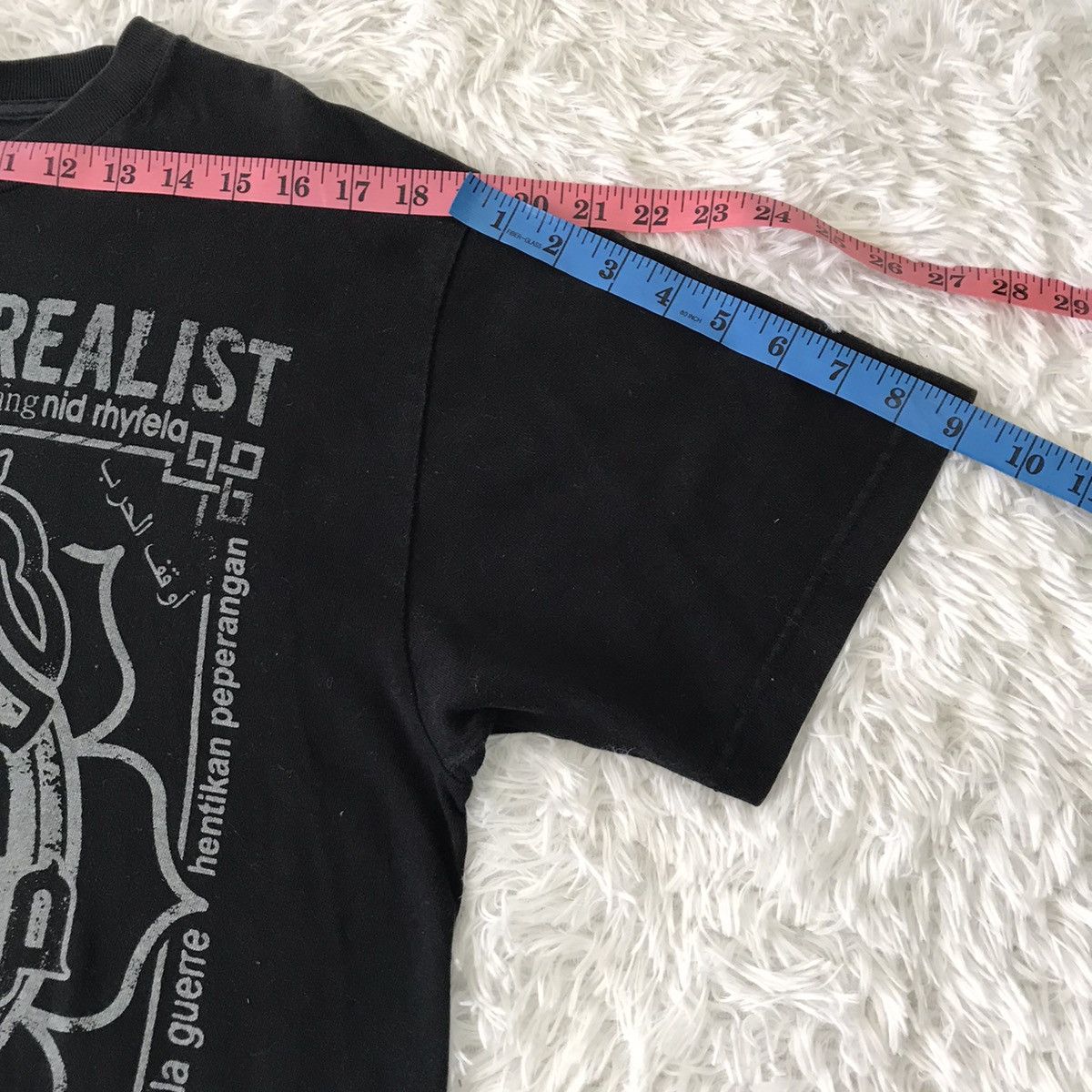 Japanese Brand Stop the war brahman an ideal for living art gallery tshirt Size US L / EU 52-54 / 3 - 17 Thumbnail