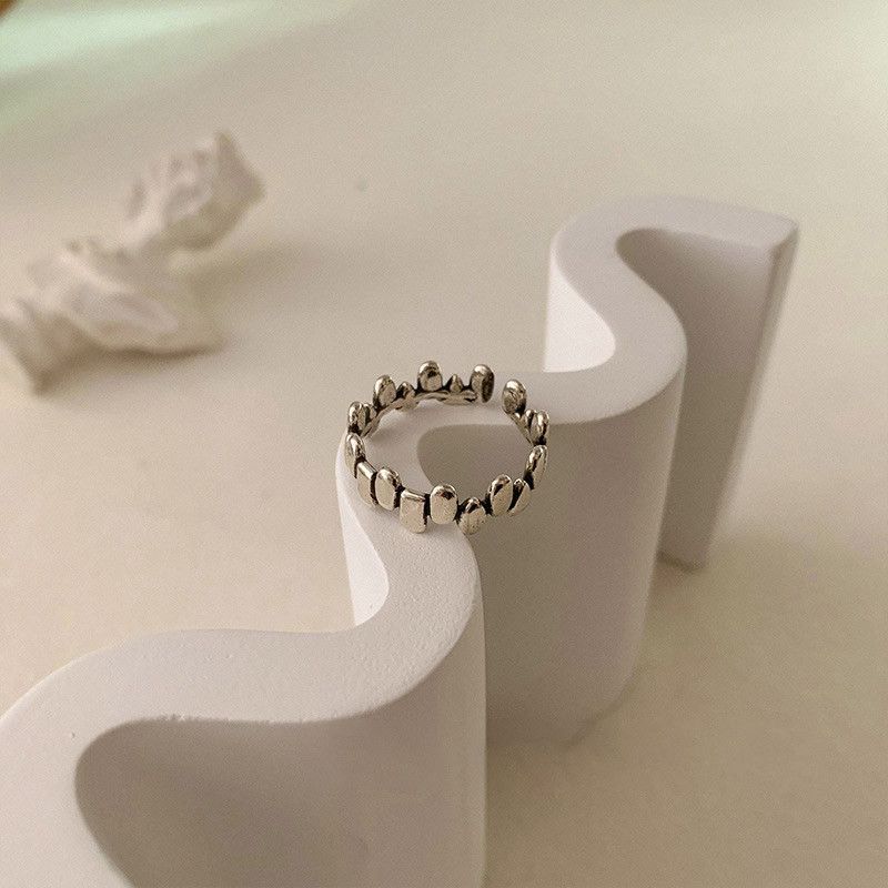 Jewelry Unique Geometric Cuff Rings Size ONE SIZE - 4 Thumbnail