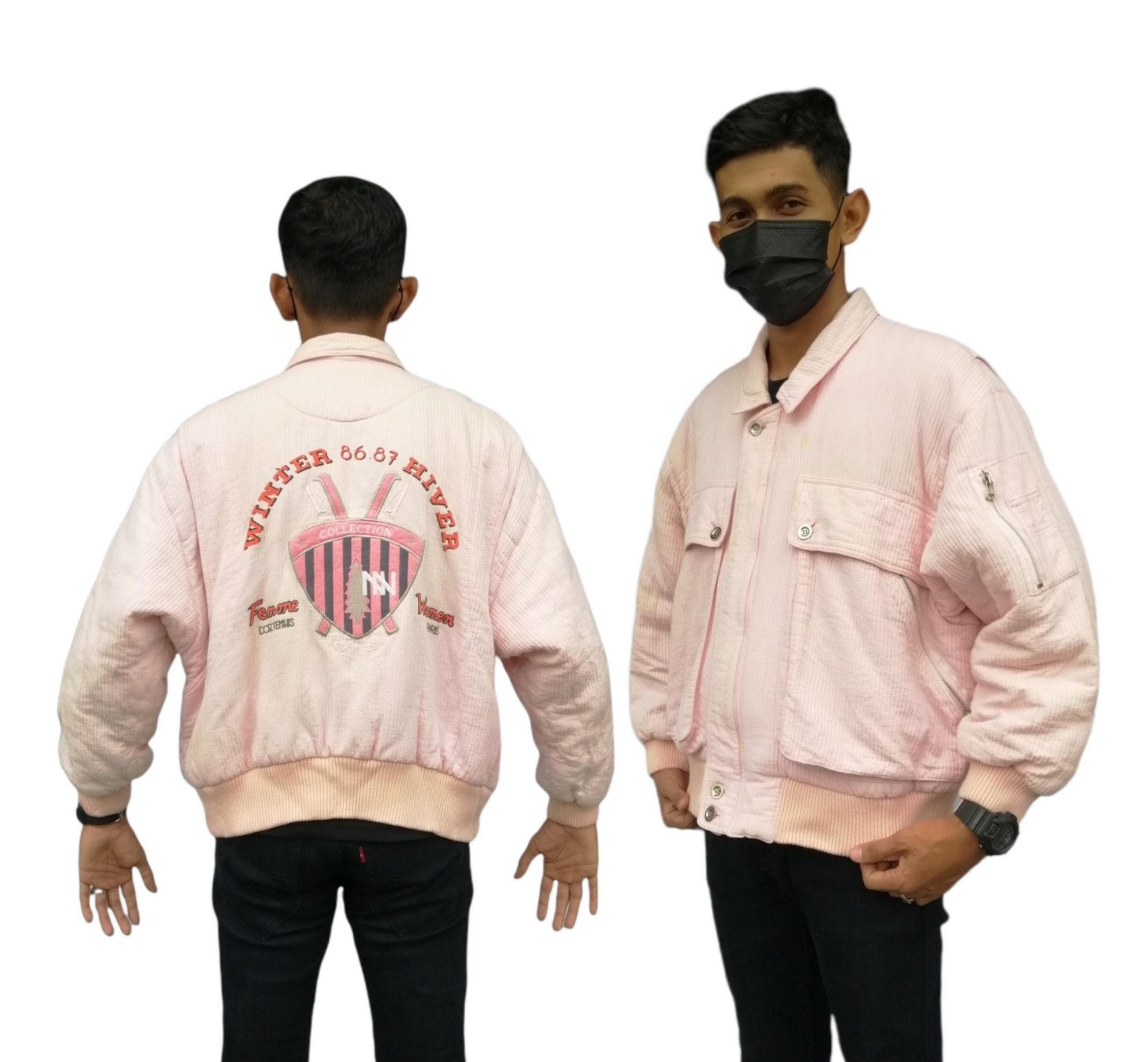 Japanese Brand Vintage Doro Tennis Paris Tokyostyle Bomber Jacket Size US L / EU 52-54 / 3 - 1 Thumbnail