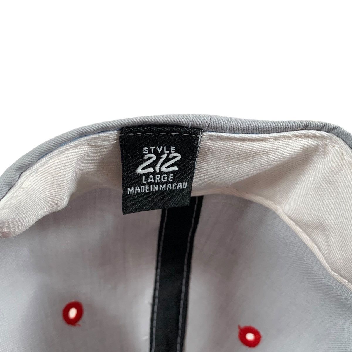 Vintage VTG Prill Field Air Plane Gray & Red Adjustable Snapback Hat Size ONE SIZE - 7 Thumbnail