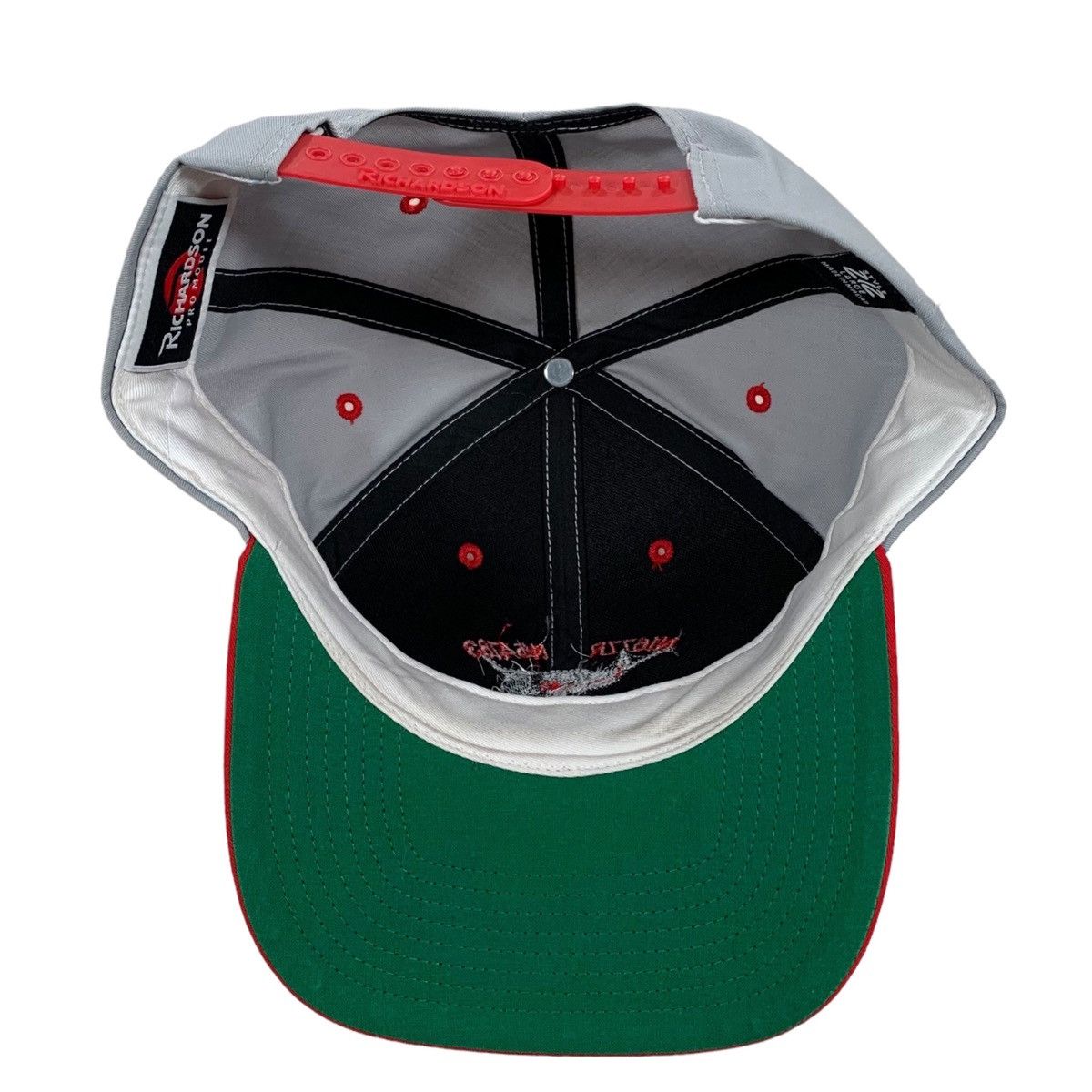 Vintage VTG Prill Field Air Plane Gray & Red Adjustable Snapback Hat Size ONE SIZE - 5 Thumbnail