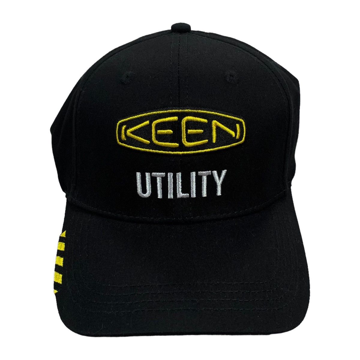 Vintage Vintage Keen Utility Black & Yellow Logo Flex Fit Hat Size ONE SIZE - 1 Thumbnail