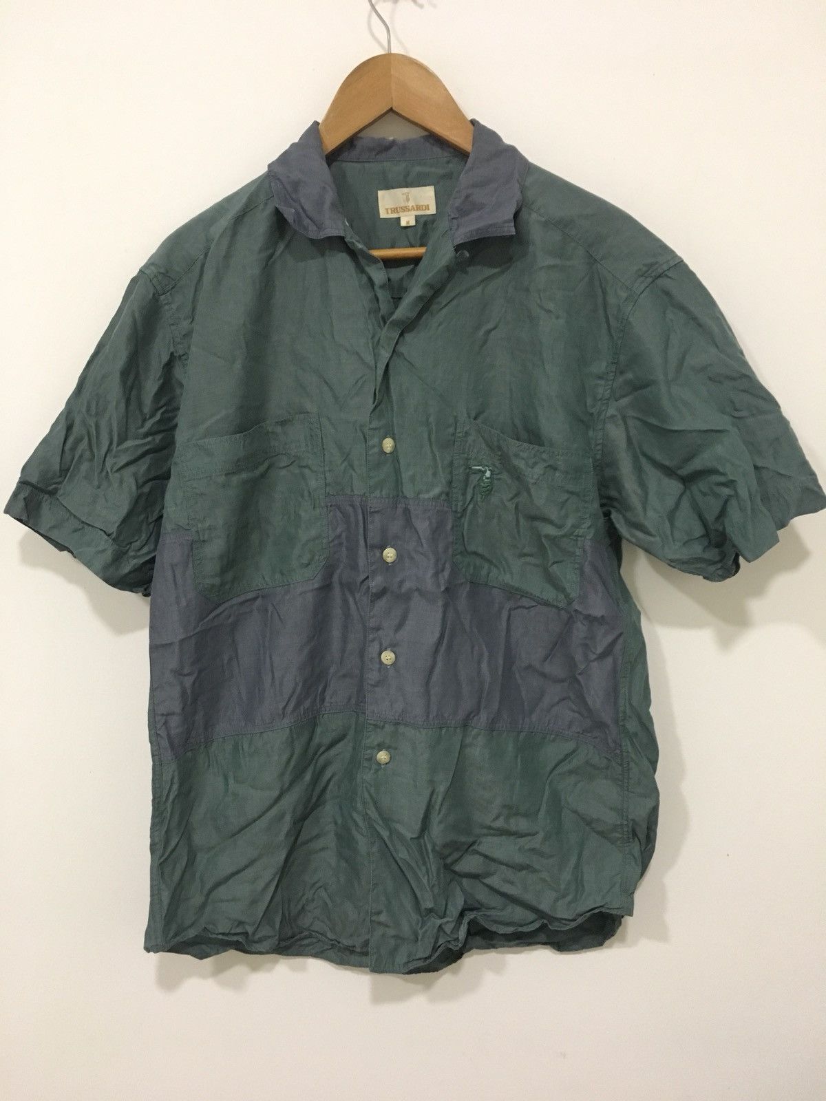 Trussardi 2tones shirt Size US M / EU 48-50 / 2 - 2 Thumbnail