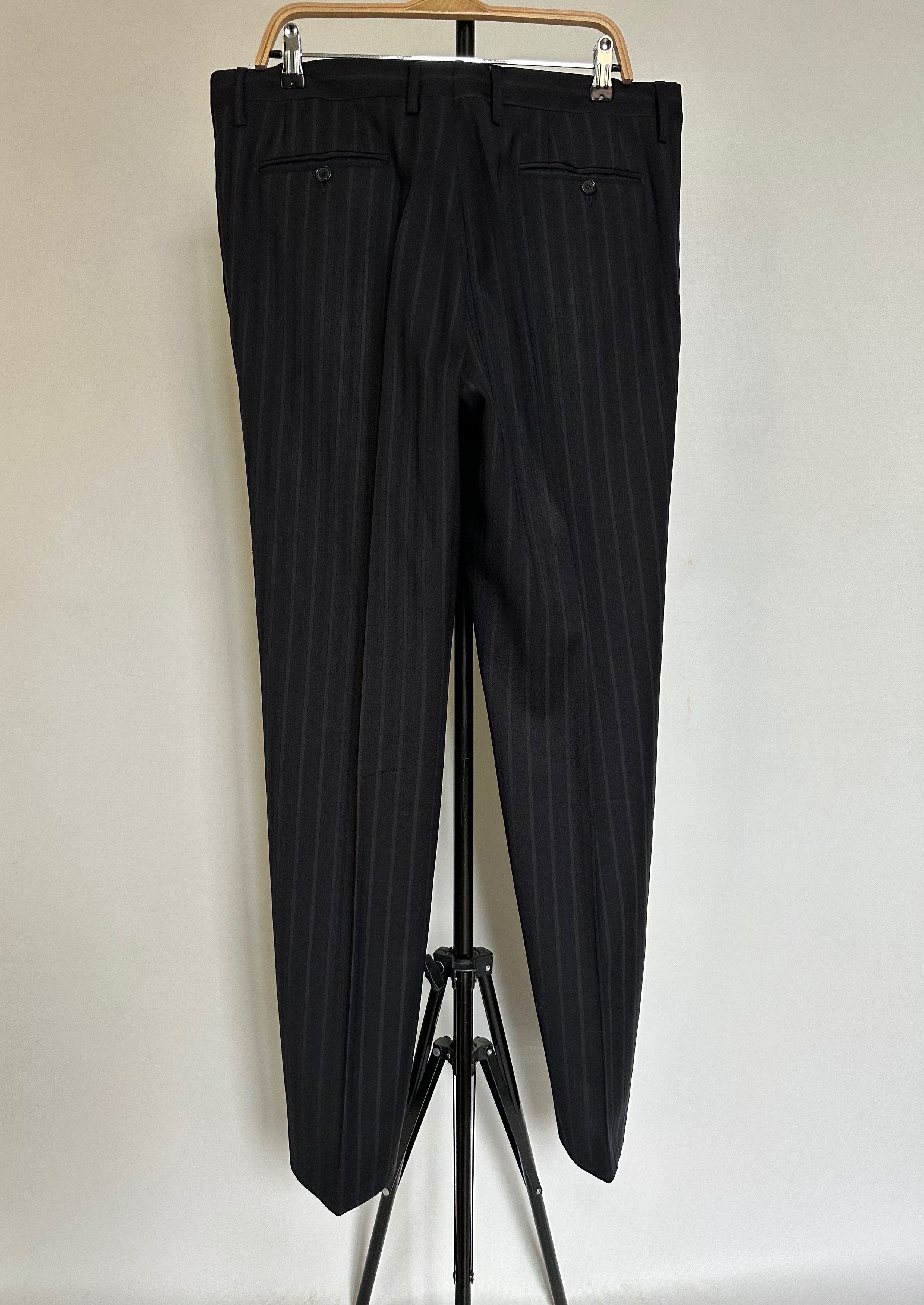 Dolce & Gabbana Dolce Gabbana Wool Suit black striped US 42R Classic Size 42R - 16 Thumbnail