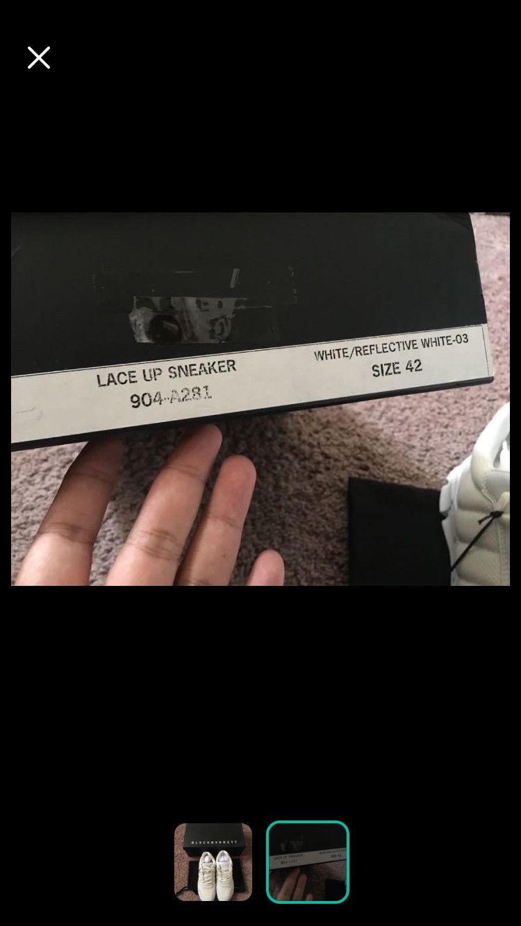 Black Barrett lace up sneakers Size US 9 / EU 42 - 2 Thumbnail