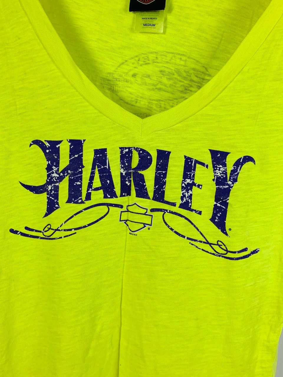 Harley Davidson Harley Davidson vintage t-shirt acid yellow M Size US M / EU 48-50 / 2 - 5 Thumbnail