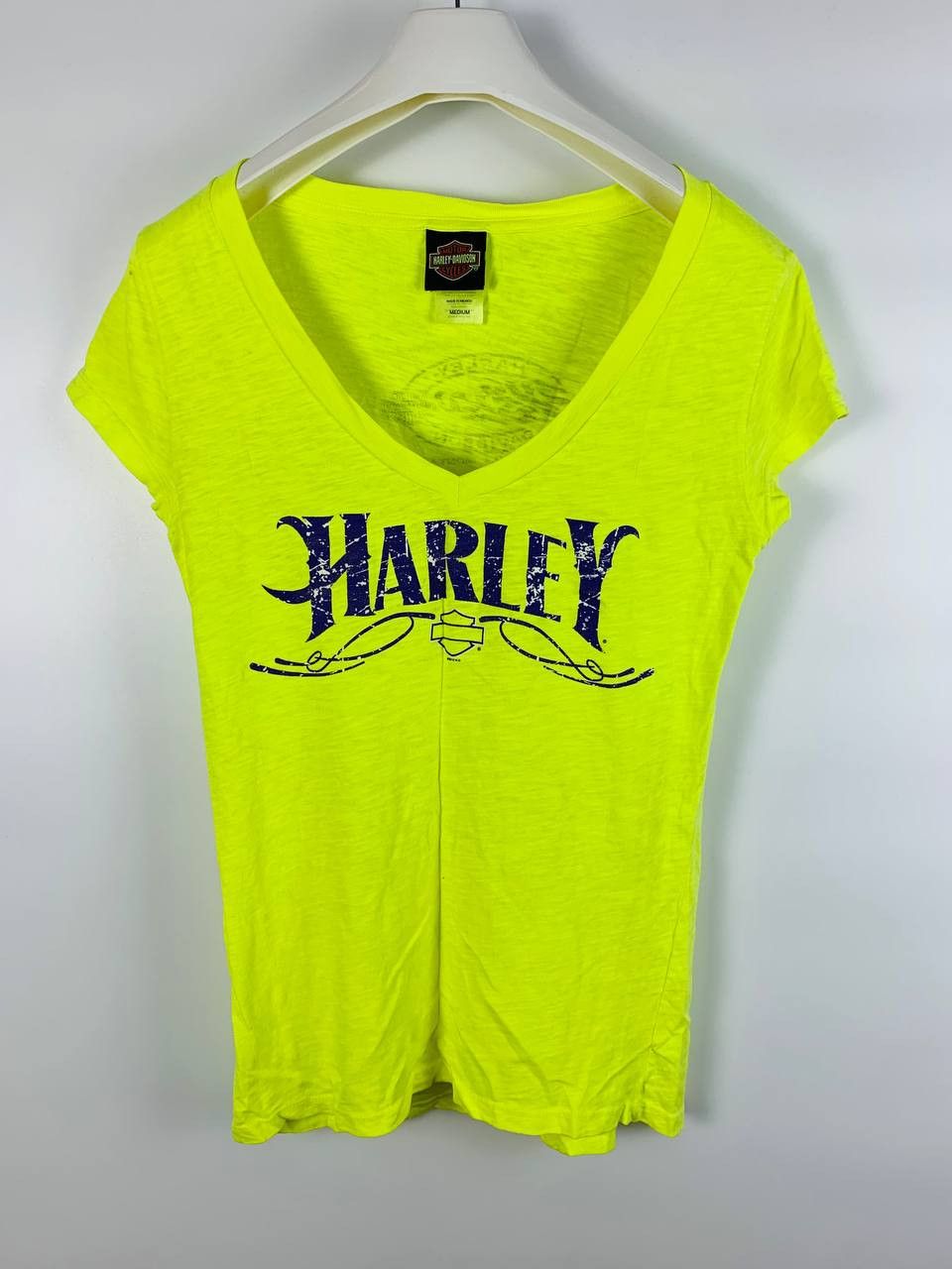 Harley Davidson Harley Davidson vintage t-shirt acid yellow M Size US M / EU 48-50 / 2 - 1 Thumbnail