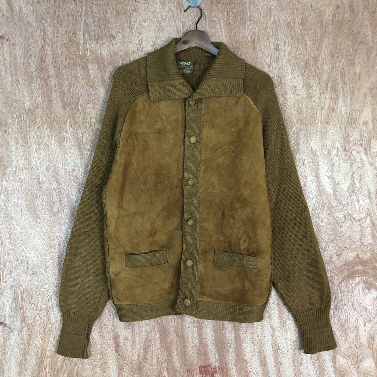 Tundra × Tundra Canada × Vintage Vintage Tundra 100% Virgin Wool Knitting Jacket Size US M / EU 48-50 / 2 - 1 Thumbnail