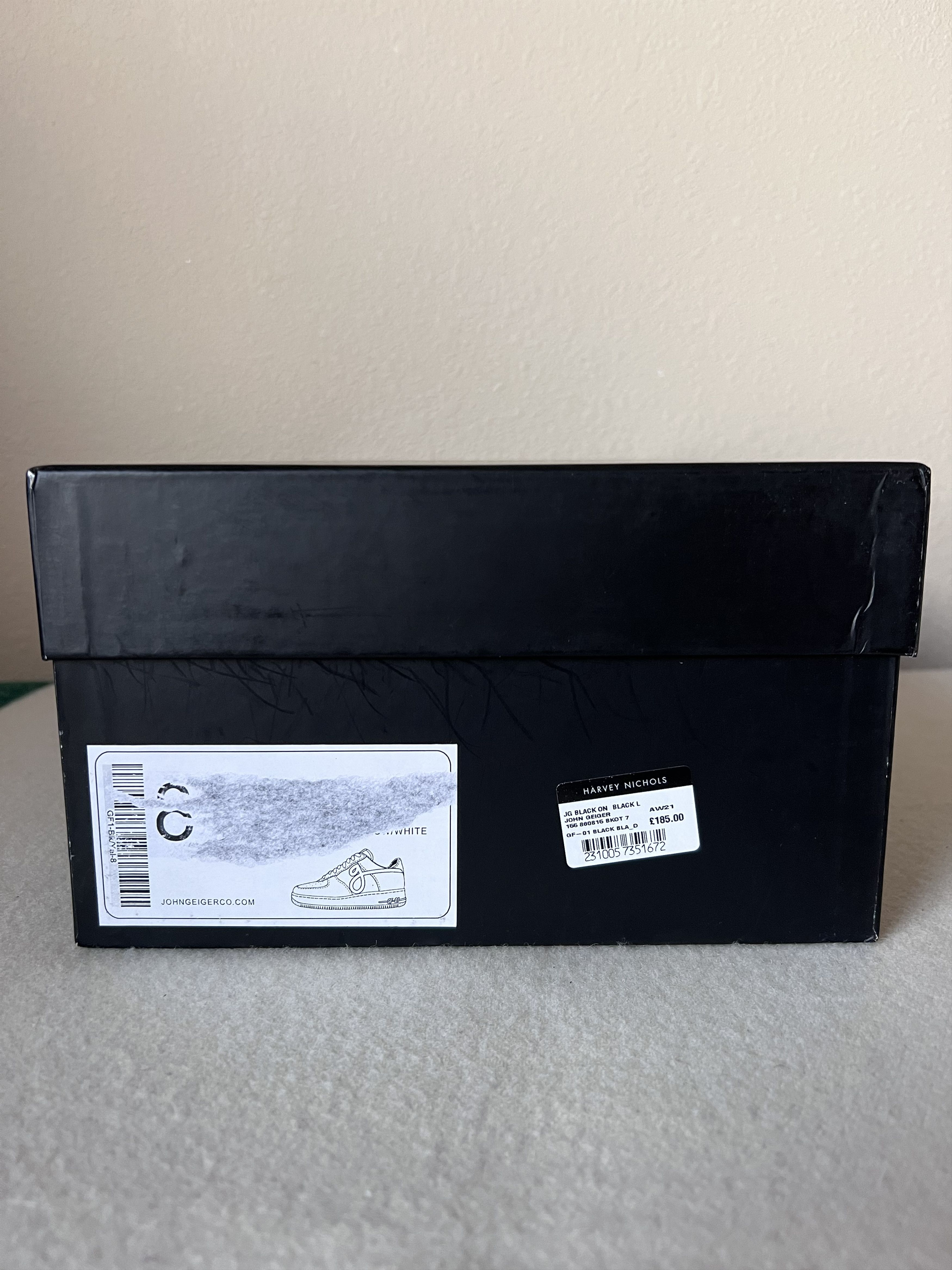 John Geiger John Geiger GF-01 Sneakers Black Leather Size US 8 / EU 41 - 7 Thumbnail
