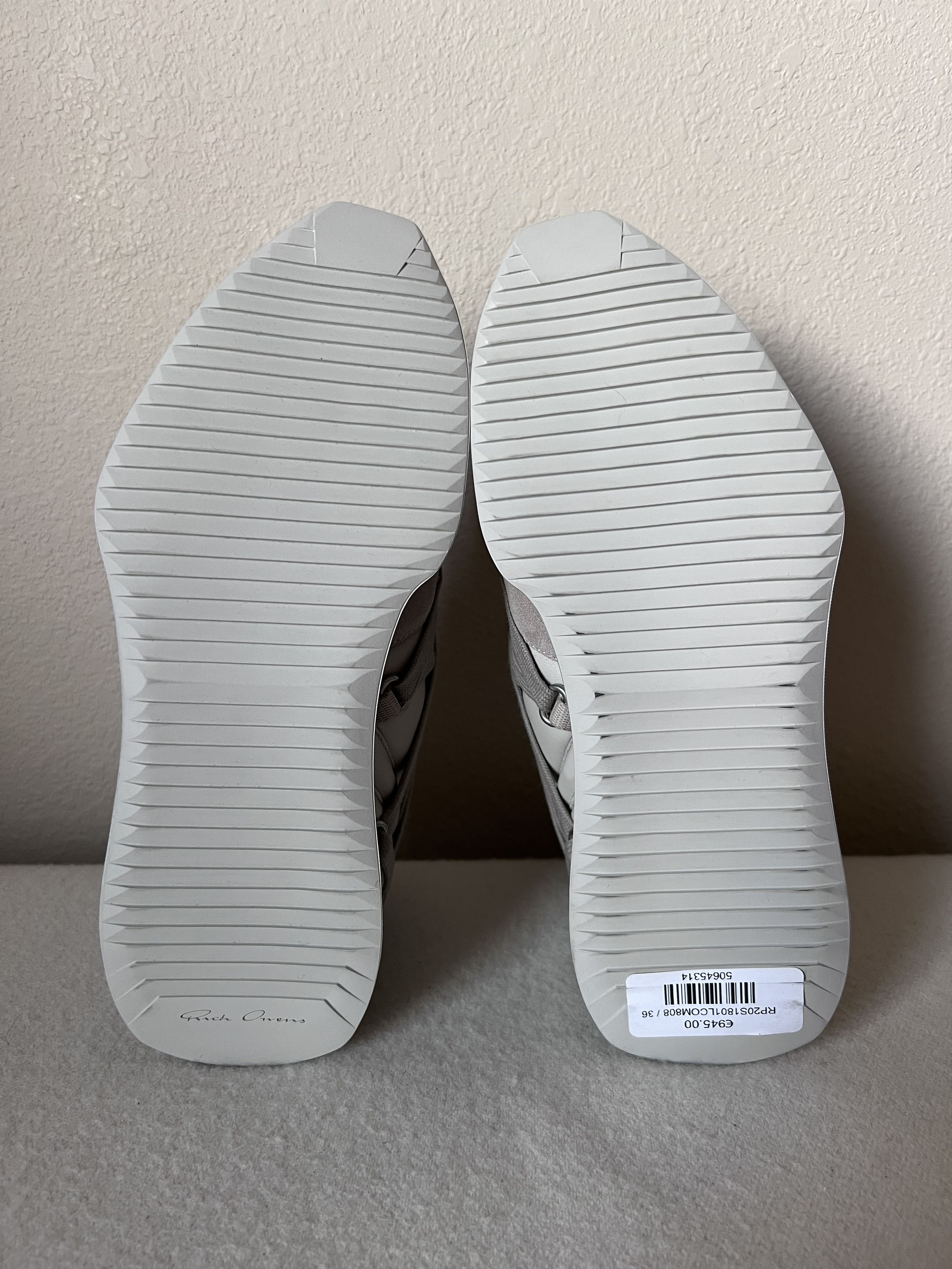 Rick Owens Rick Owens Maximal Runner Pearl Size US 6 / IT 36 - 6 Thumbnail