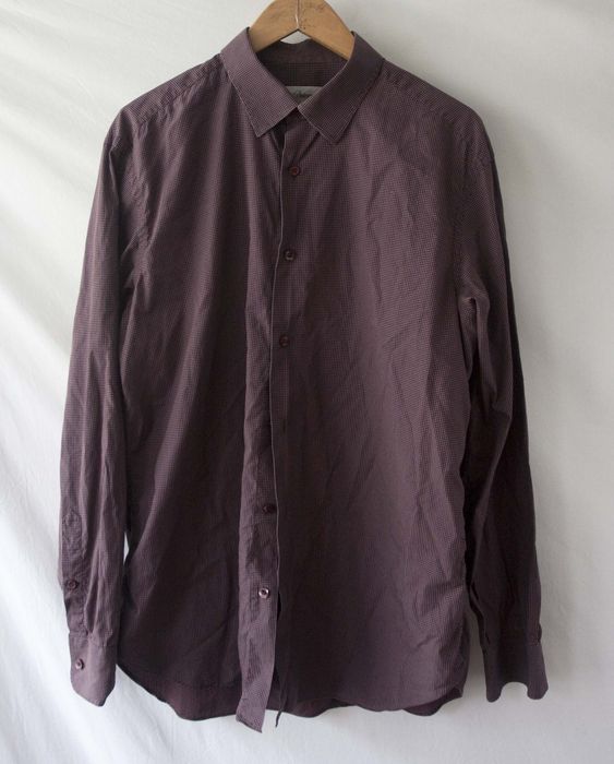 Brioni Brioni Shirt IV Burgundy Size L | Grailed