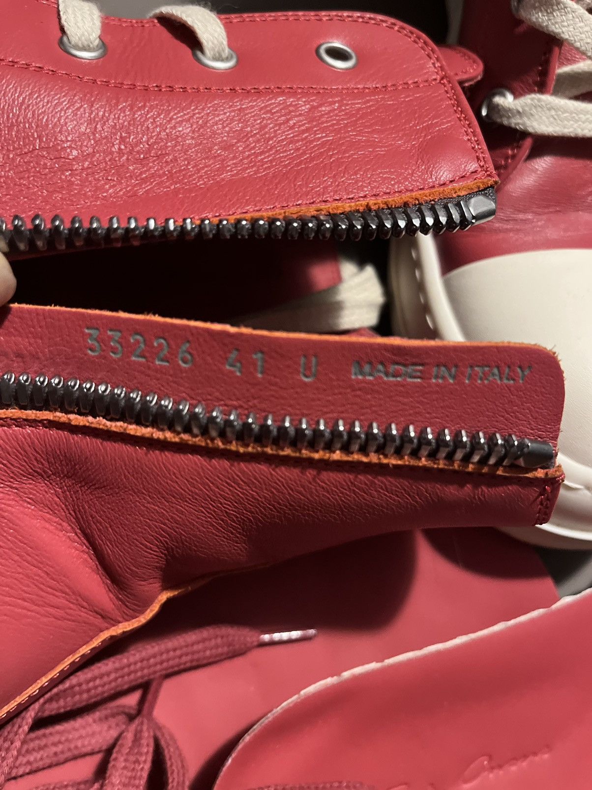 Rick Owens Rick Owens Mainline Carnelian red Size US 8.5 / EU 41-42 - 5 Thumbnail