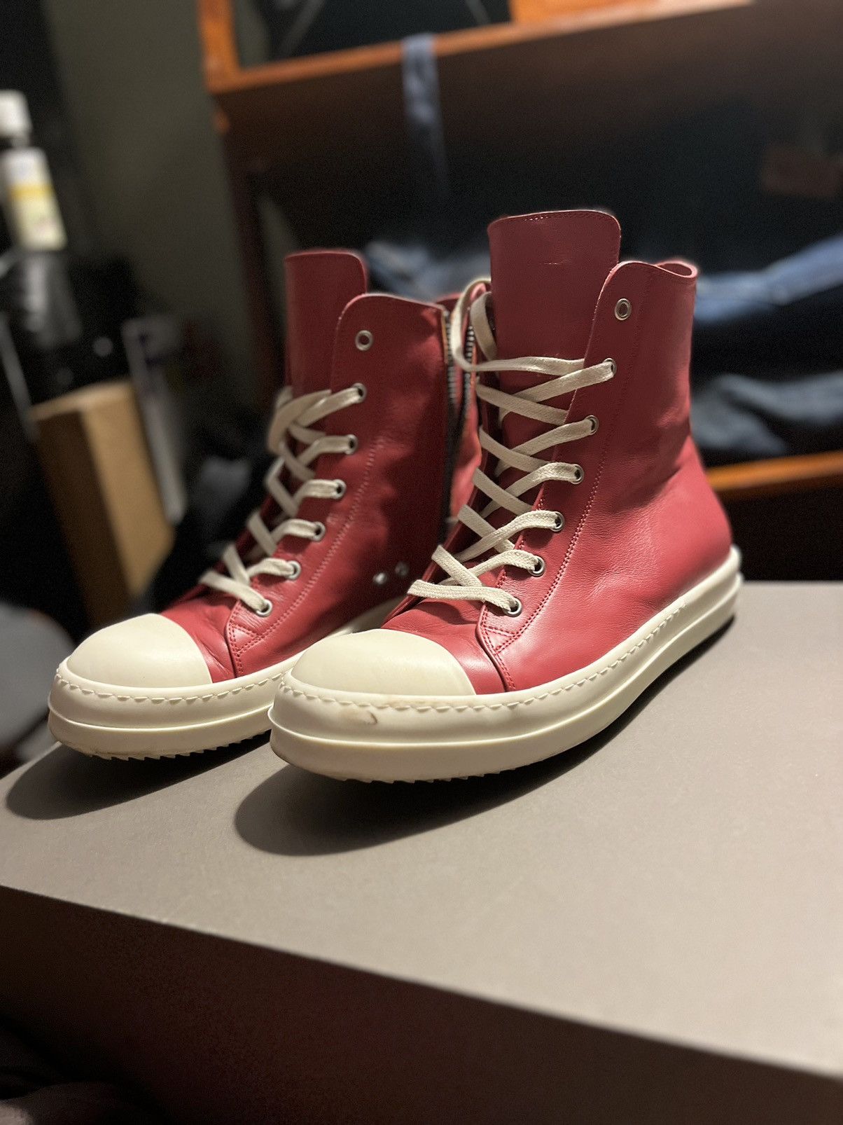 Rick Owens Rick Owens Mainline Carnelian red Size US 8.5 / EU 41-42 - 2 Thumbnail