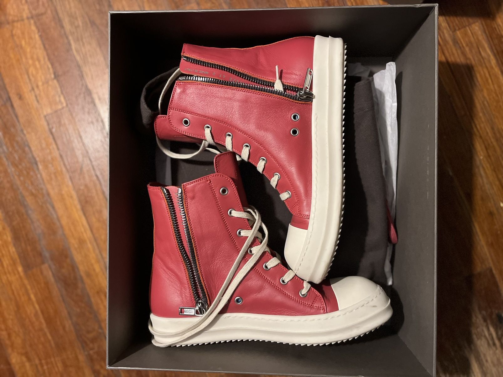 Rick Owens Rick Owens Mainline Carnelian red Size US 8.5 / EU 41-42 - 1 Thumbnail