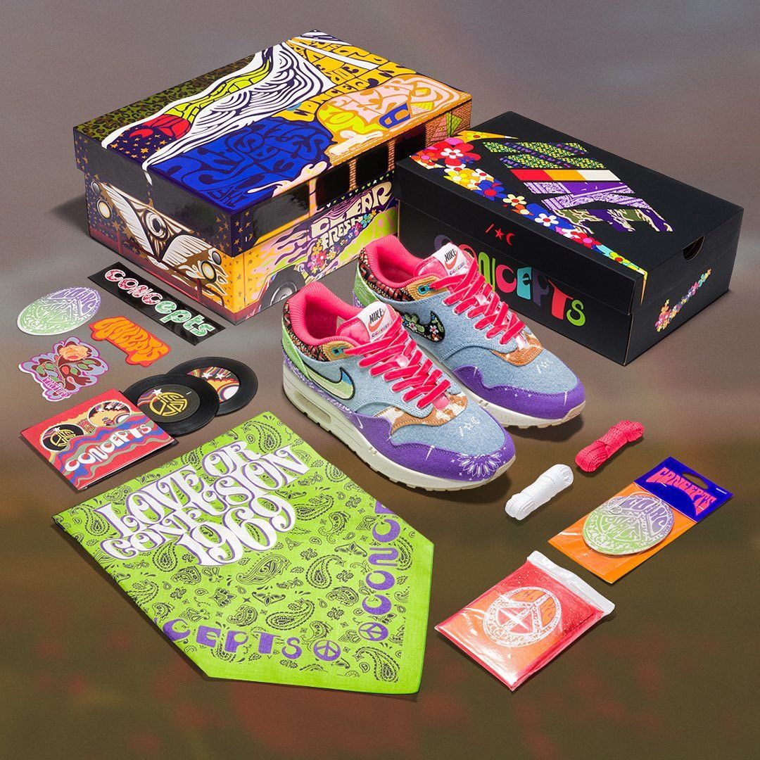 CNCPTS × Nike Nike Air Max 1 Concepts Far Out (Special Box) Size US 9.5 / EU 42-43 - 1 Thumbnail