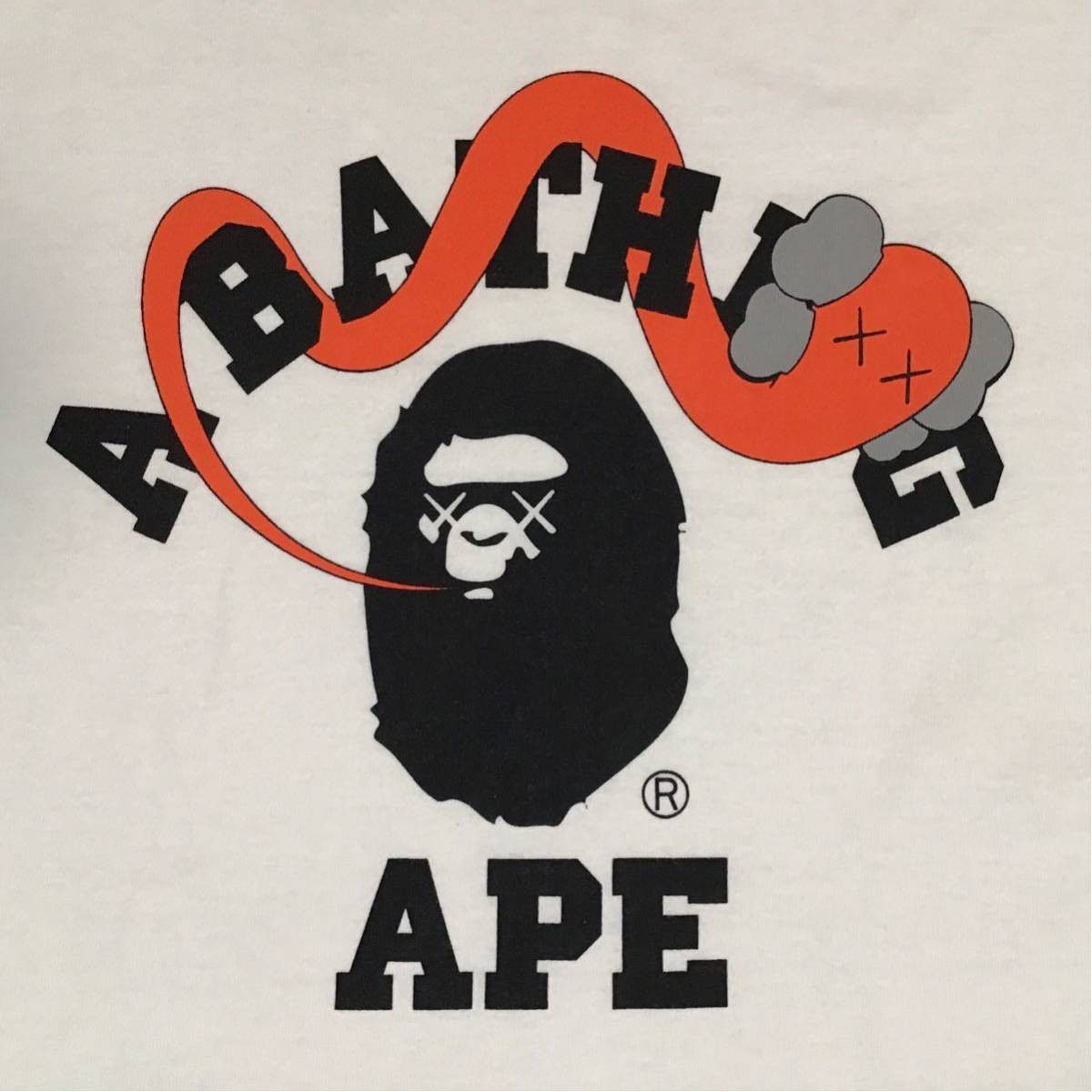 Bape × Kaws BAPE × kaws bendy College logo long sleeve T-shirt Size US S / EU 44-46 / 1 - 2 Thumbnail