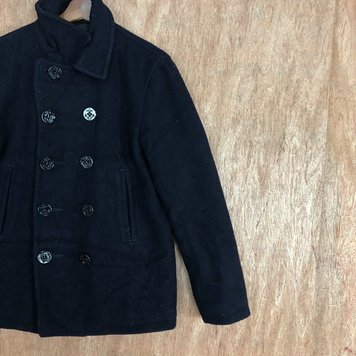 Alpha Industries × Japanese Brand Vintage Alpha Industries Woolen Peacoat Size US M / EU 48-50 / 2 - 5 Thumbnail