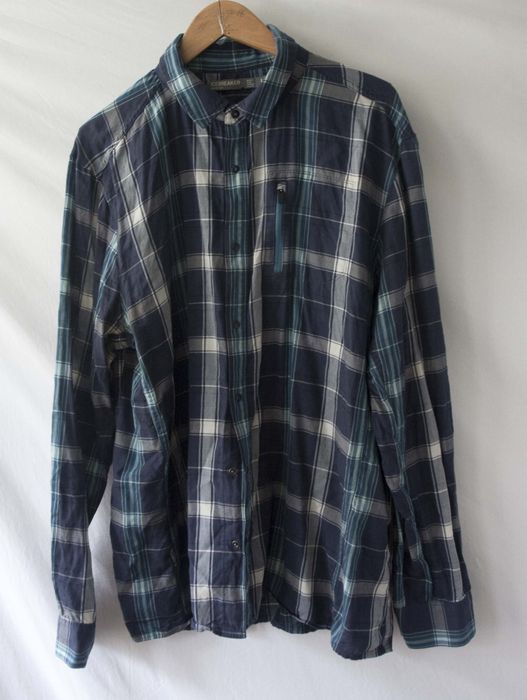 Ice Breaker Icebreaker Merino Shirt Flannel Blue Plaid Size L | Grailed