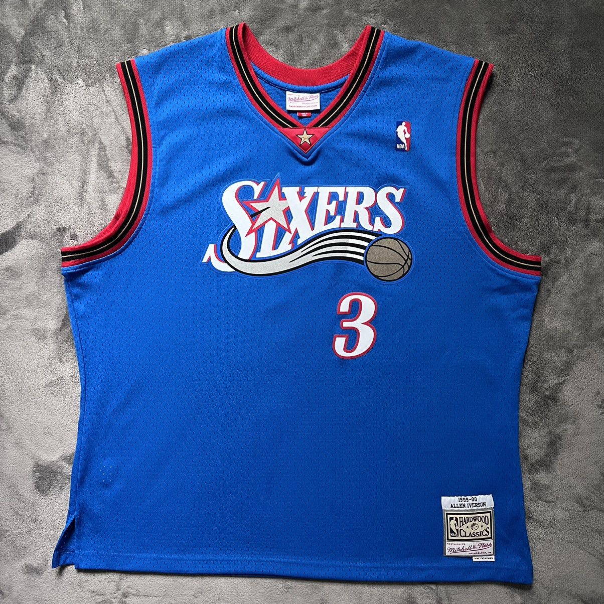 vtg 90s PHILADELPHIA 76ERS ALLEN IVERSON #3 SIXERS JERSEY t-shirt