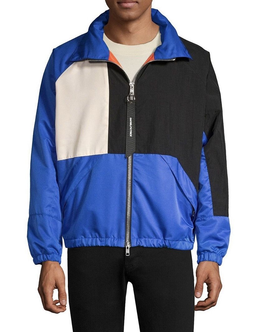 Daniel Patrick Colorblock Track Jacket Cobalt Black Ivory Size US S / EU 44-46 / 1 - 20 Thumbnail