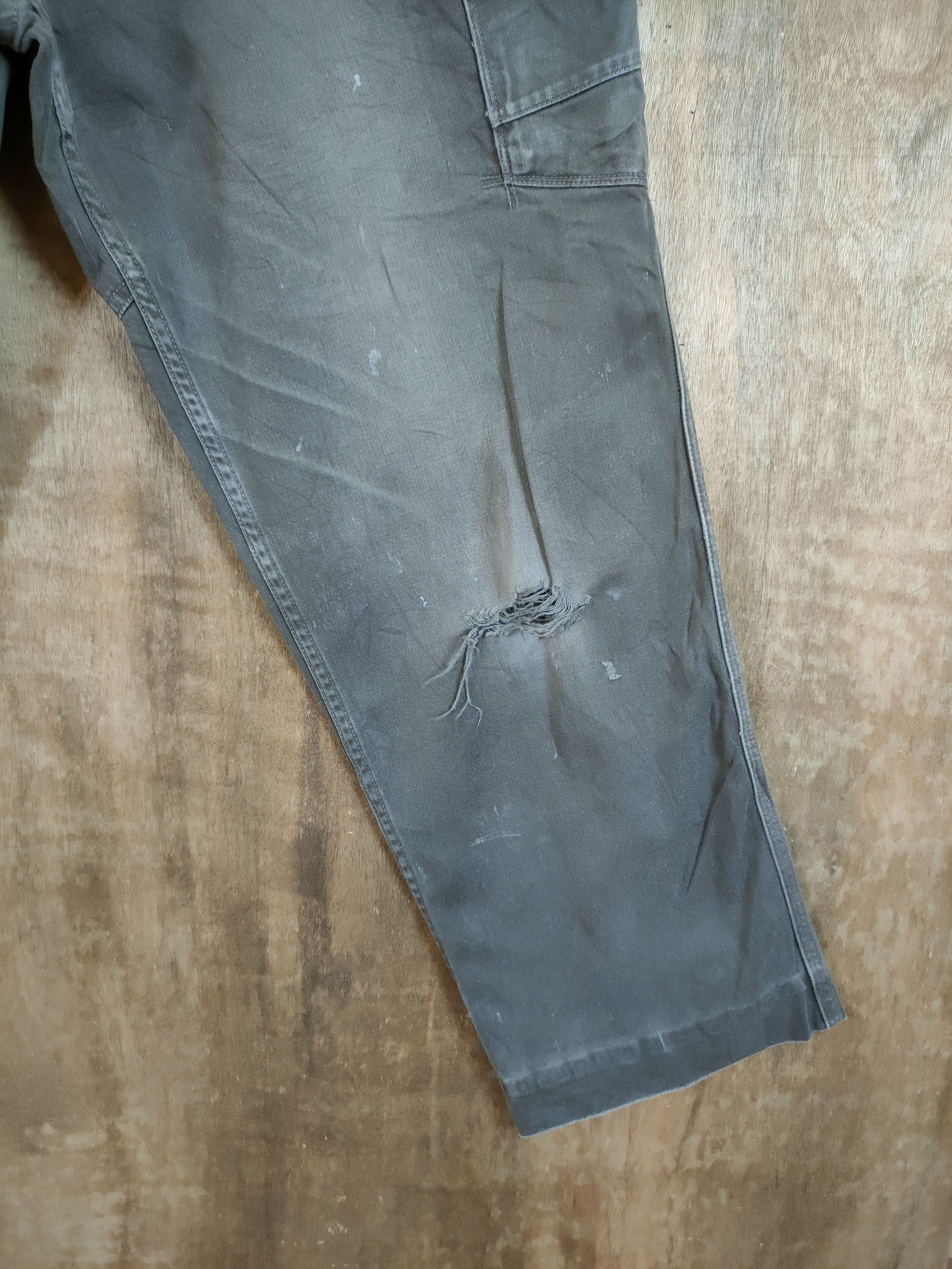 Japanese Brand Vice United distressed multipocket cargo pants #46-838 Size US 33 - 3 Thumbnail