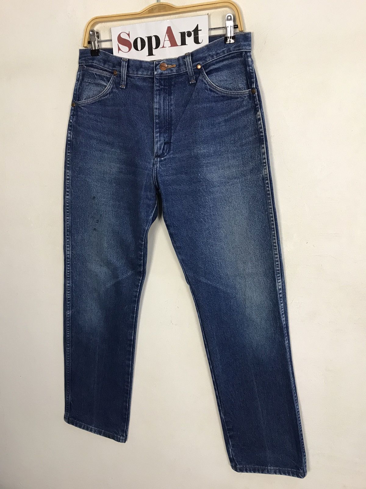 Vintage × Wrangler Vintage Wrangler Workwear Light Wash Jeans Size US 32 / EU 48 - 4 Thumbnail