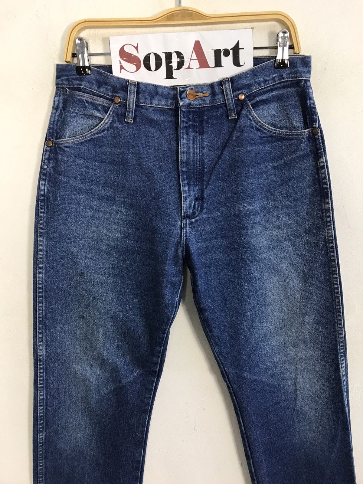 Vintage × Wrangler Vintage Wrangler Workwear Light Wash Jeans Size US 32 / EU 48 - 3 Thumbnail