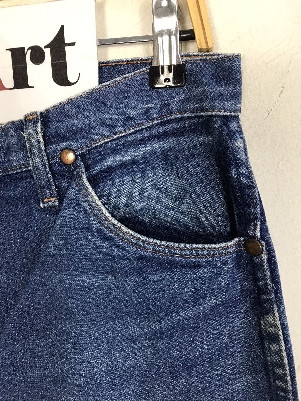 Vintage × Wrangler Vintage Wrangler Workwear Light Wash Jeans Size US 32 / EU 48 - 6 Thumbnail