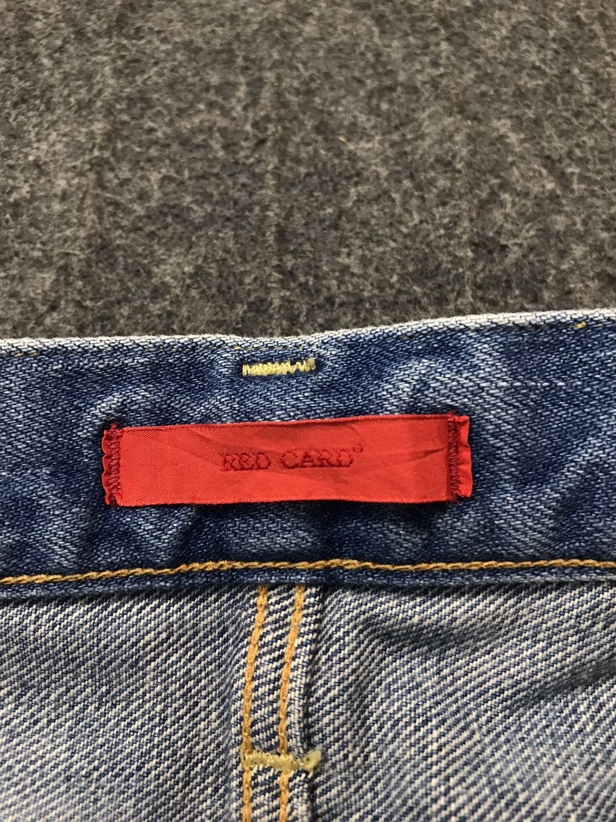 Japanese Brand Vintage Red Card Light Wash Bucket Back Denim Jeans Size US 32 / EU 48 - 15 Thumbnail