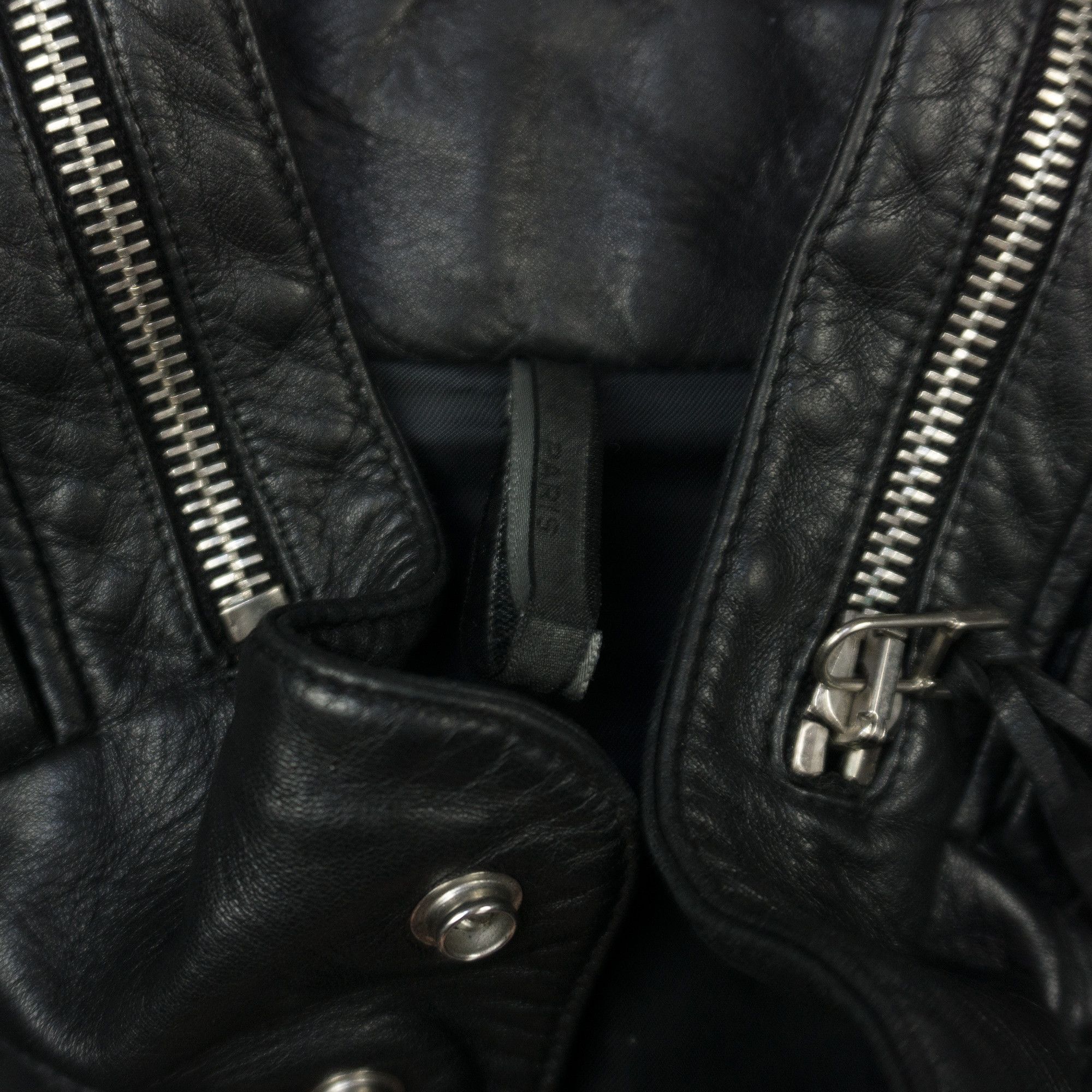 Dior × Hedi Slimane Dior Homme SS03 "Follow Me" Biker Leather Jacket Size US S / EU 44-46 / 1 - 7 Thumbnail