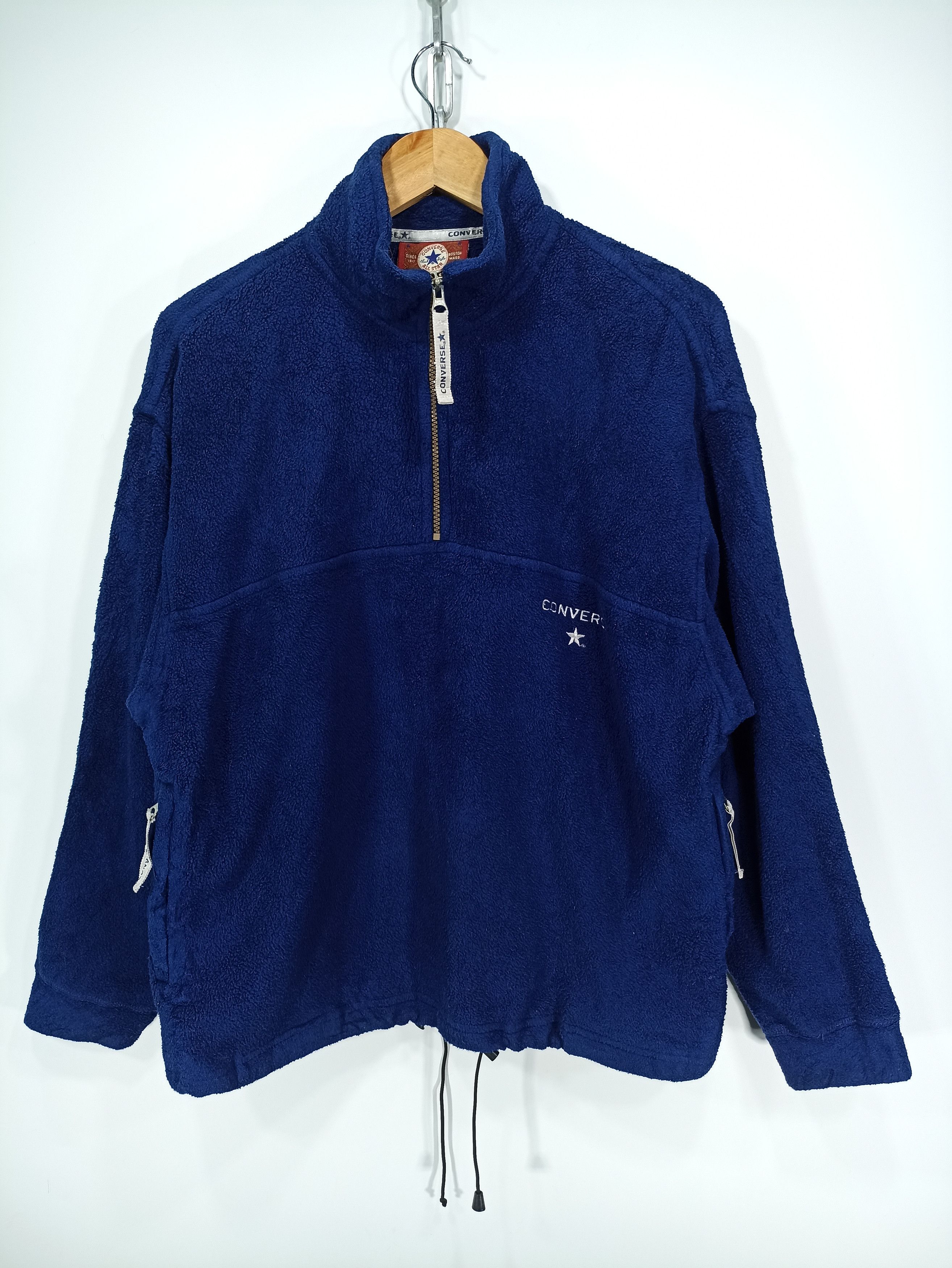 Converse × Vintage Vintage Converse Blue Fleece Polartec Size US M / EU 48-50 / 2 - 1 Thumbnail