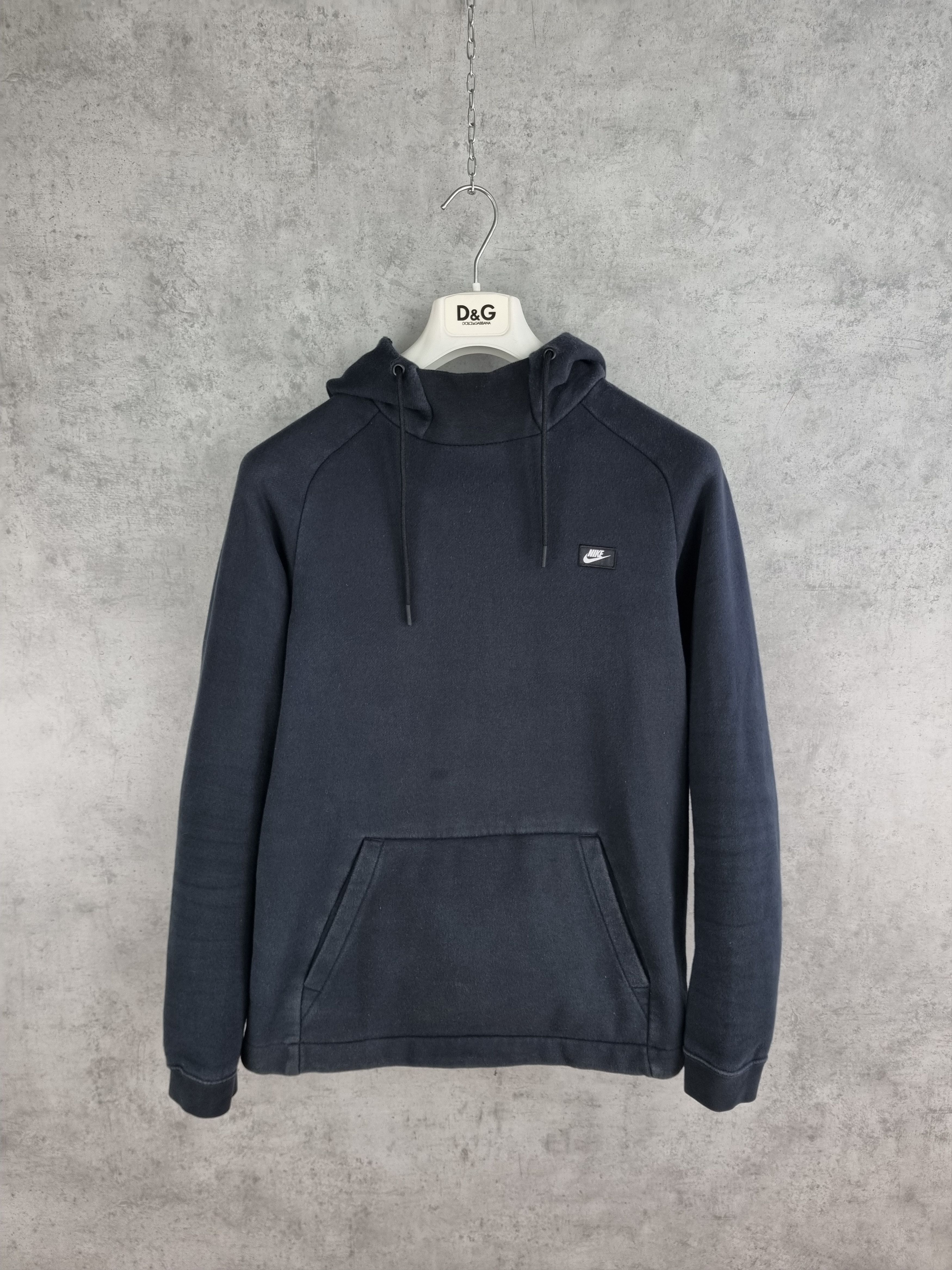 Nike × Vintage Nike Tech Faded Black Navy Hoodie Size US S / EU 44-46 / 1 - 2 Thumbnail