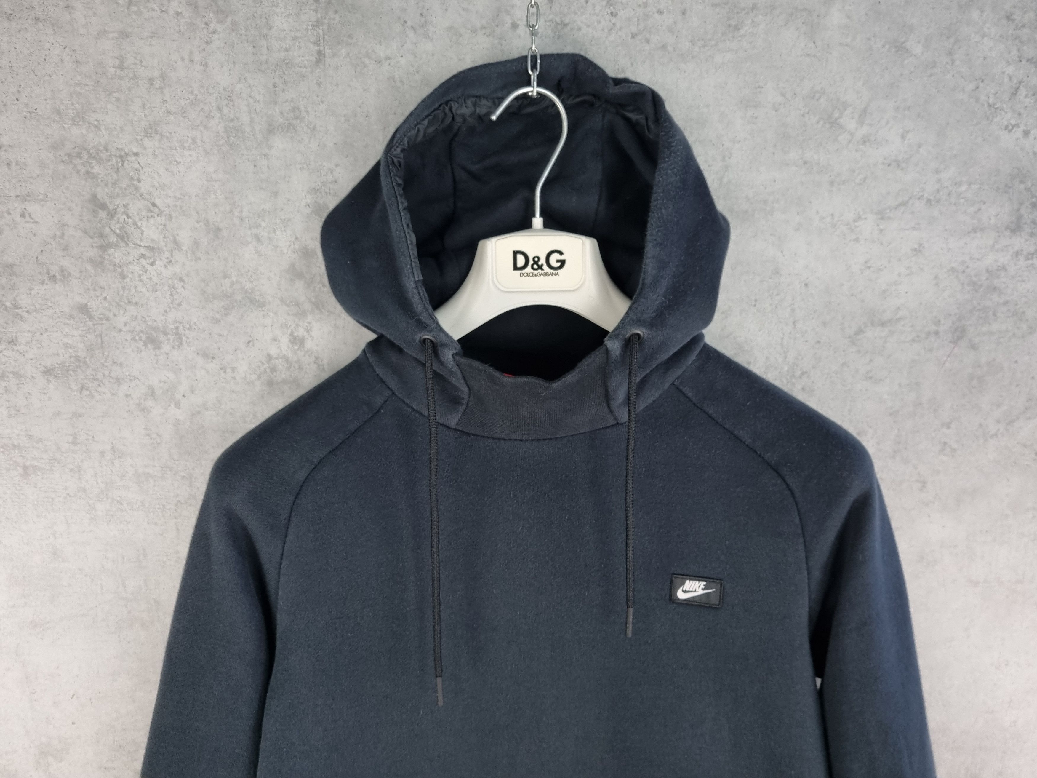 Nike × Vintage Nike Tech Faded Black Navy Hoodie Size US S / EU 44-46 / 1 - 1 Thumbnail