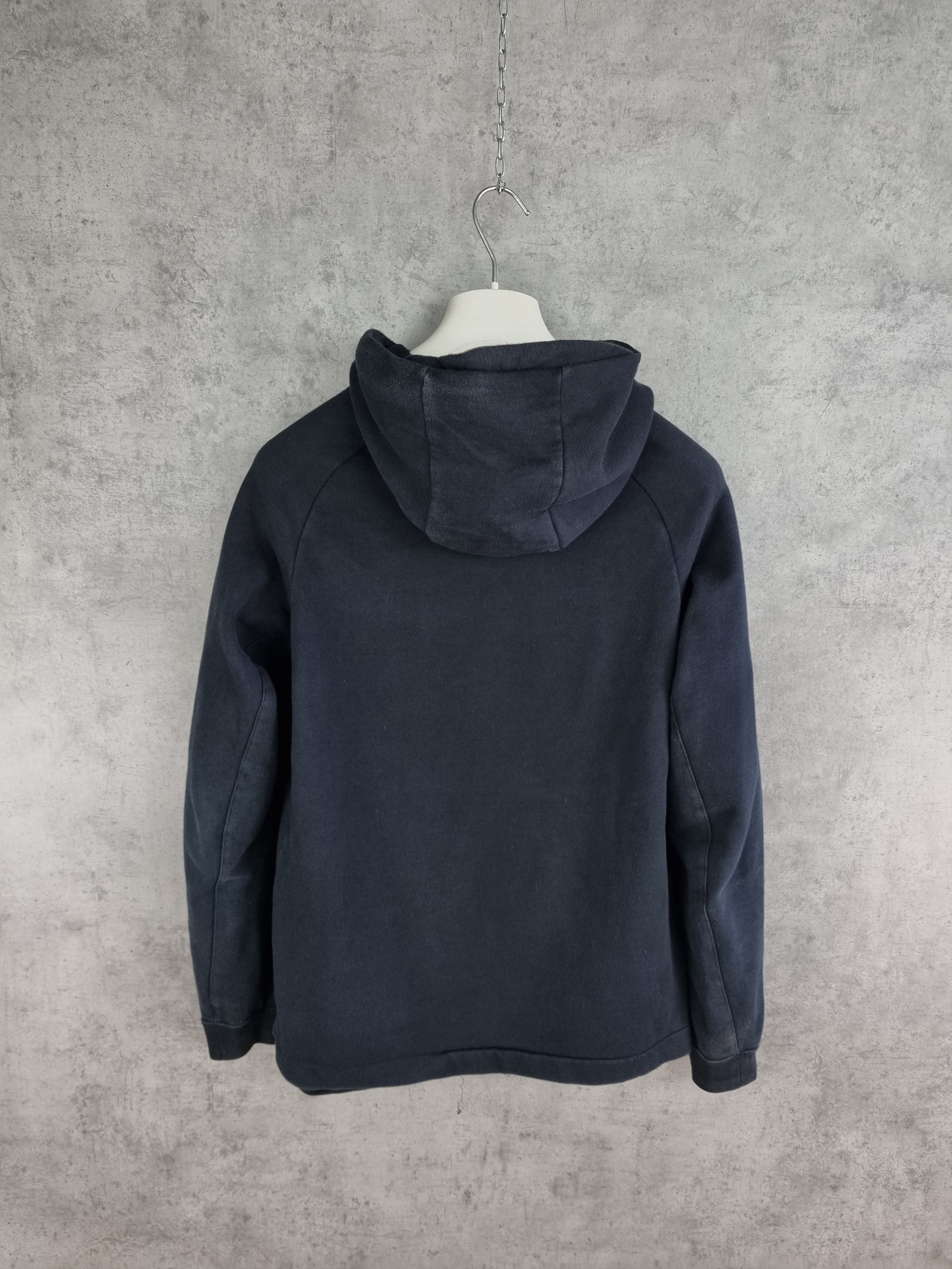 Nike × Vintage Nike Tech Faded Black Navy Hoodie Size US S / EU 44-46 / 1 - 7 Thumbnail