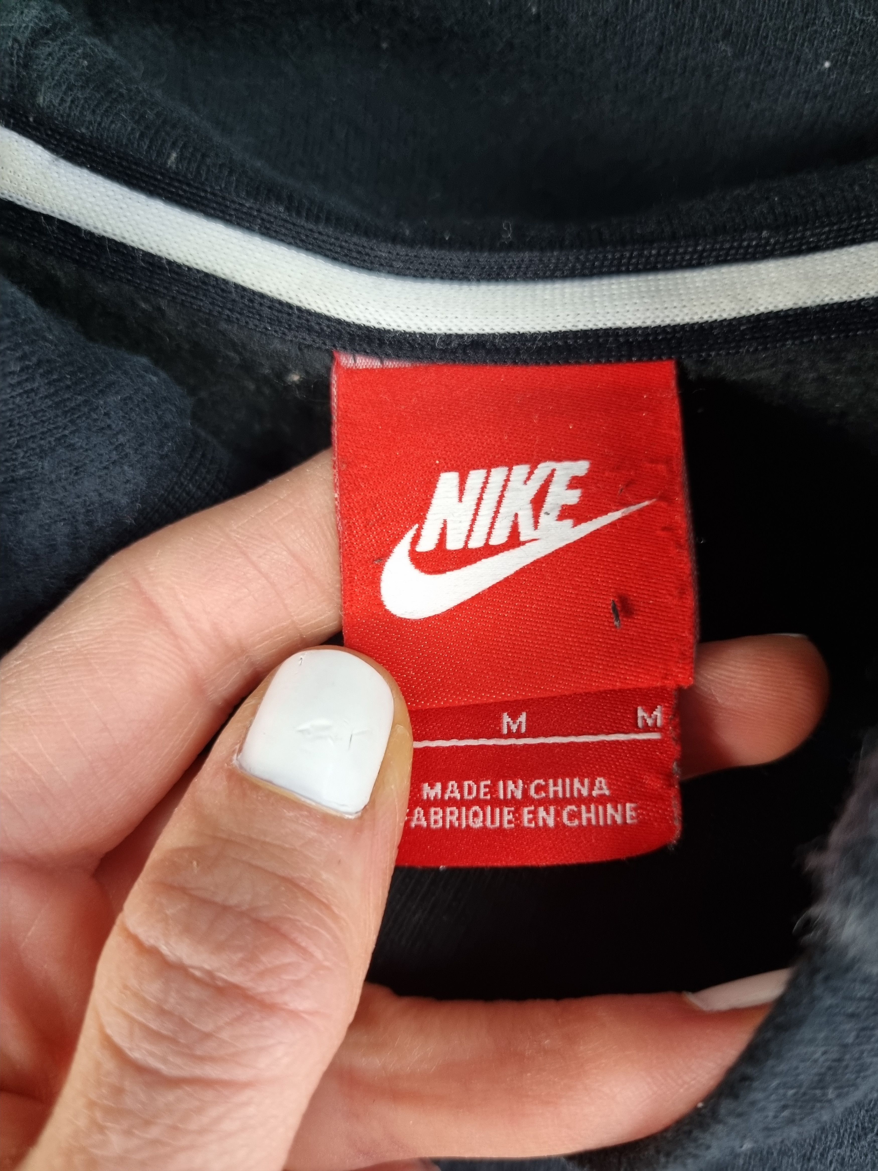 Nike × Vintage Nike Tech Faded Black Navy Hoodie Size US S / EU 44-46 / 1 - 10 Thumbnail