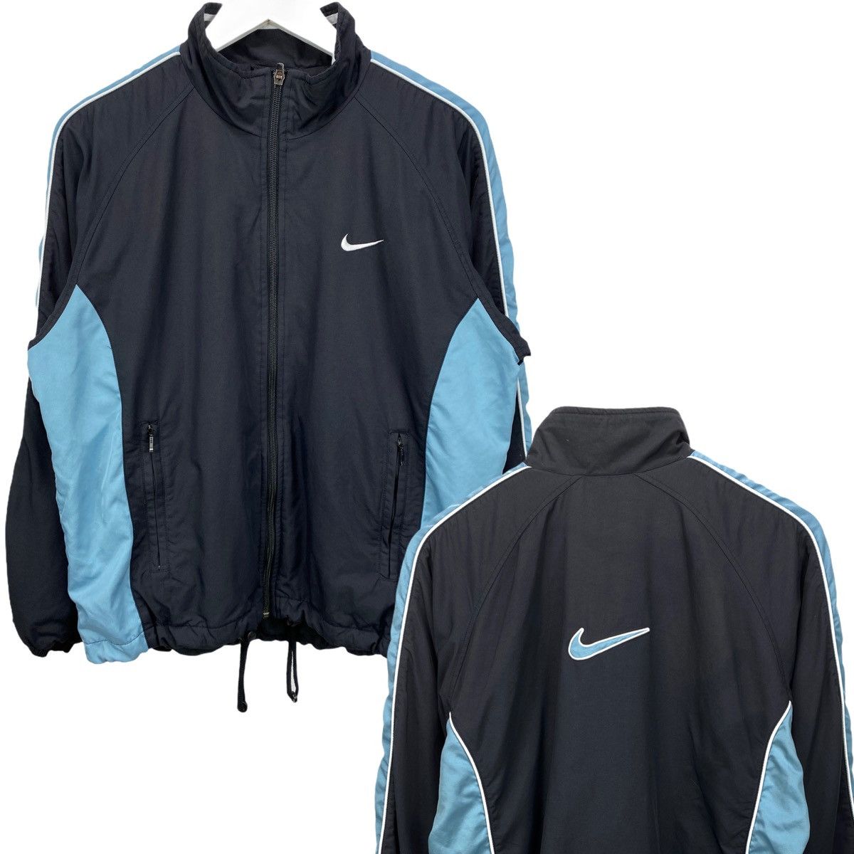 Nike W'🔥LASTDROP🔥90s Nike Swoosh Track Jacket Big Logo Size M / US 6-8 / IT 42-44 - 2 Thumbnail
