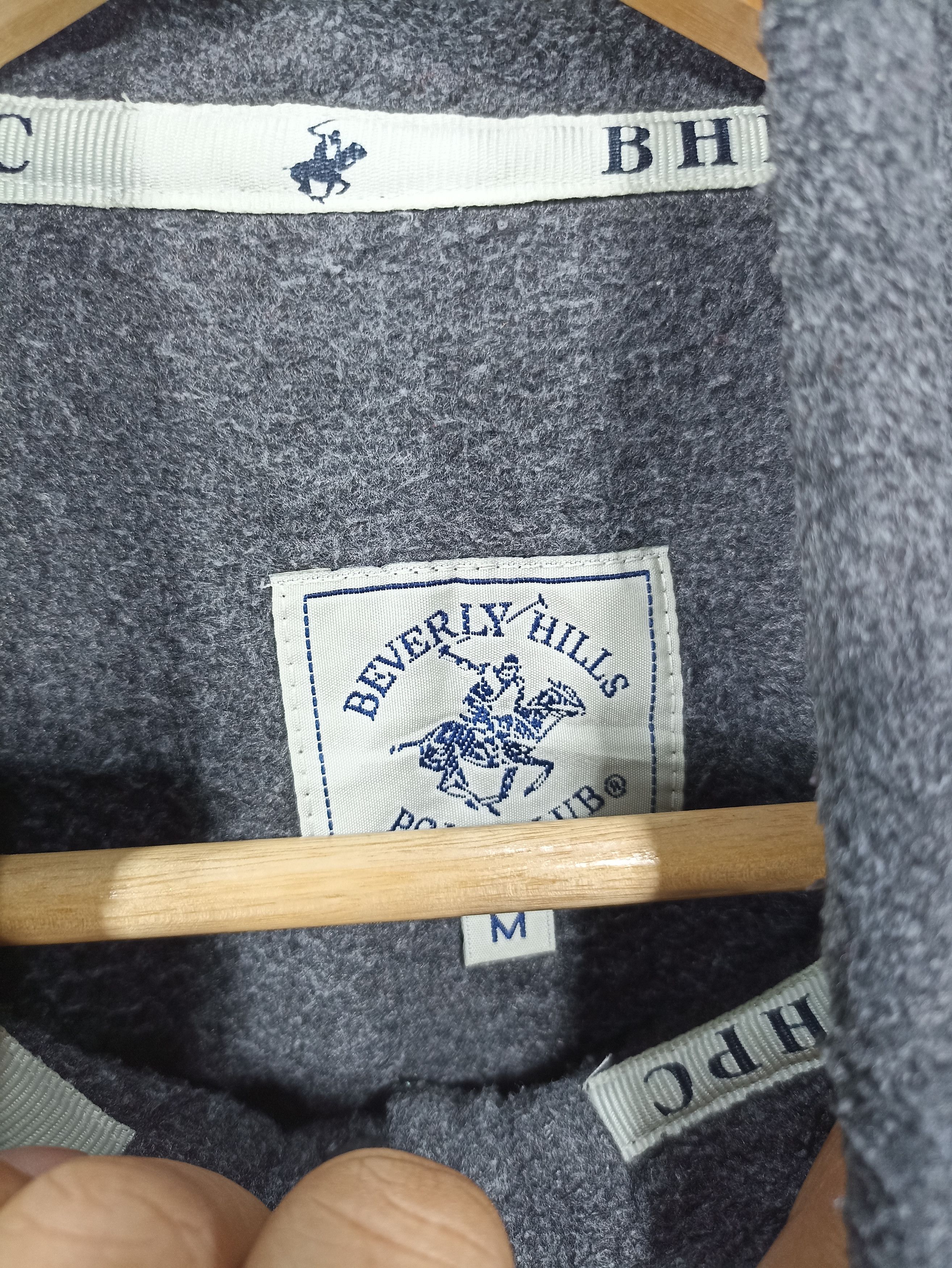 Beverly Hills Polo Club × Vintage Vintage Beverly Hills Polo Club Fleece Snapper Button neck Size US M / EU 48-50 / 2 - 7 Thumbnail