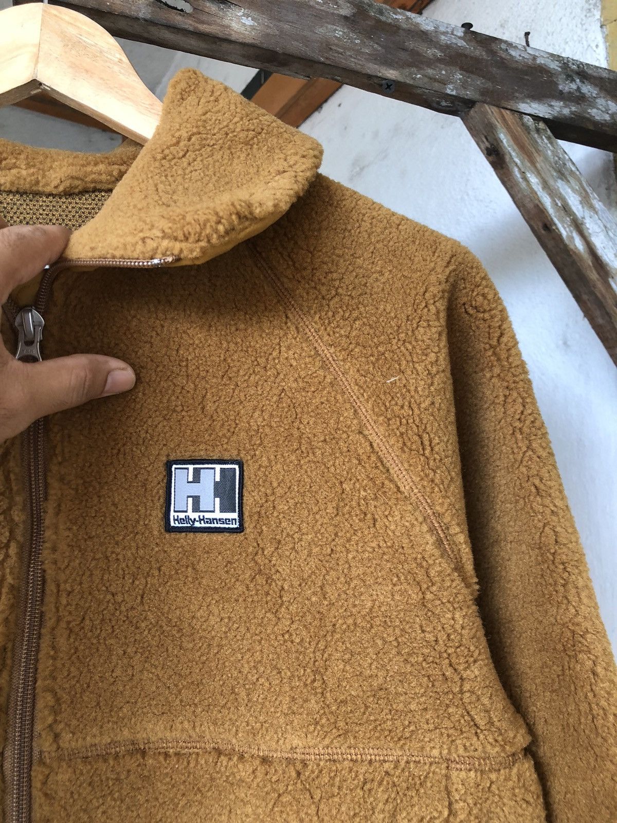 Helly Hansen Rare❗️Brown Helly Hansen Deep Pile Fleece Sherpa Jacket Size M / US 6-8 / IT 42-44 - 4 Thumbnail
