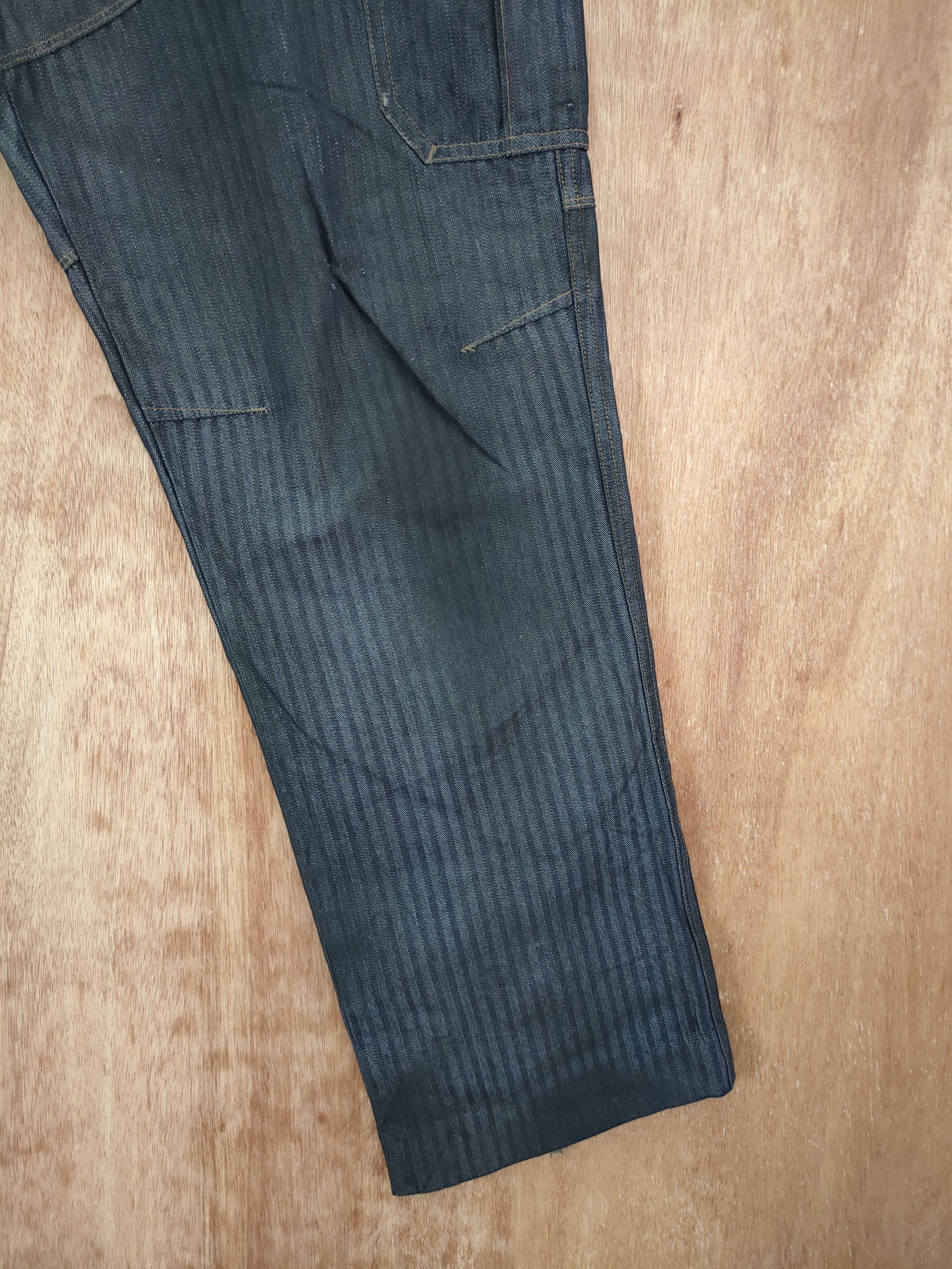 Japanese Brand DLL Burtle black multi pocket cargo worker pants #46-270A Size US 33 - 3 Thumbnail