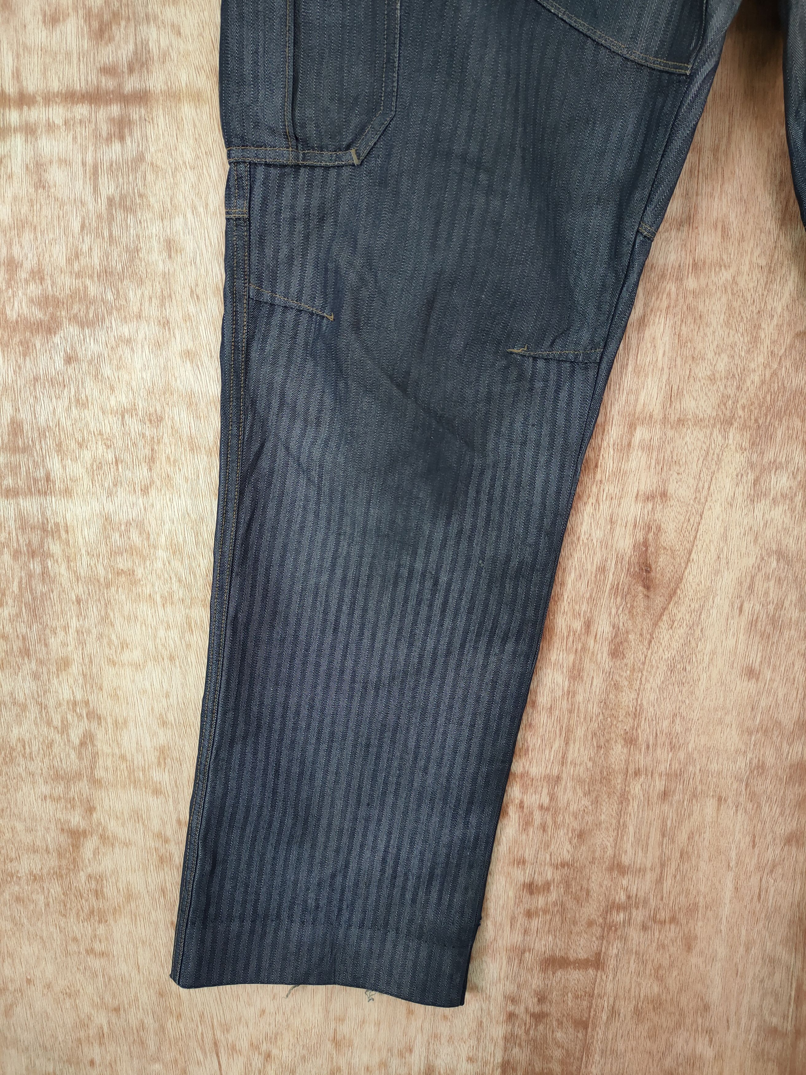 Japanese Brand DLL Burtle black multi pocket cargo worker pants #46-270A Size US 33 - 2 Thumbnail