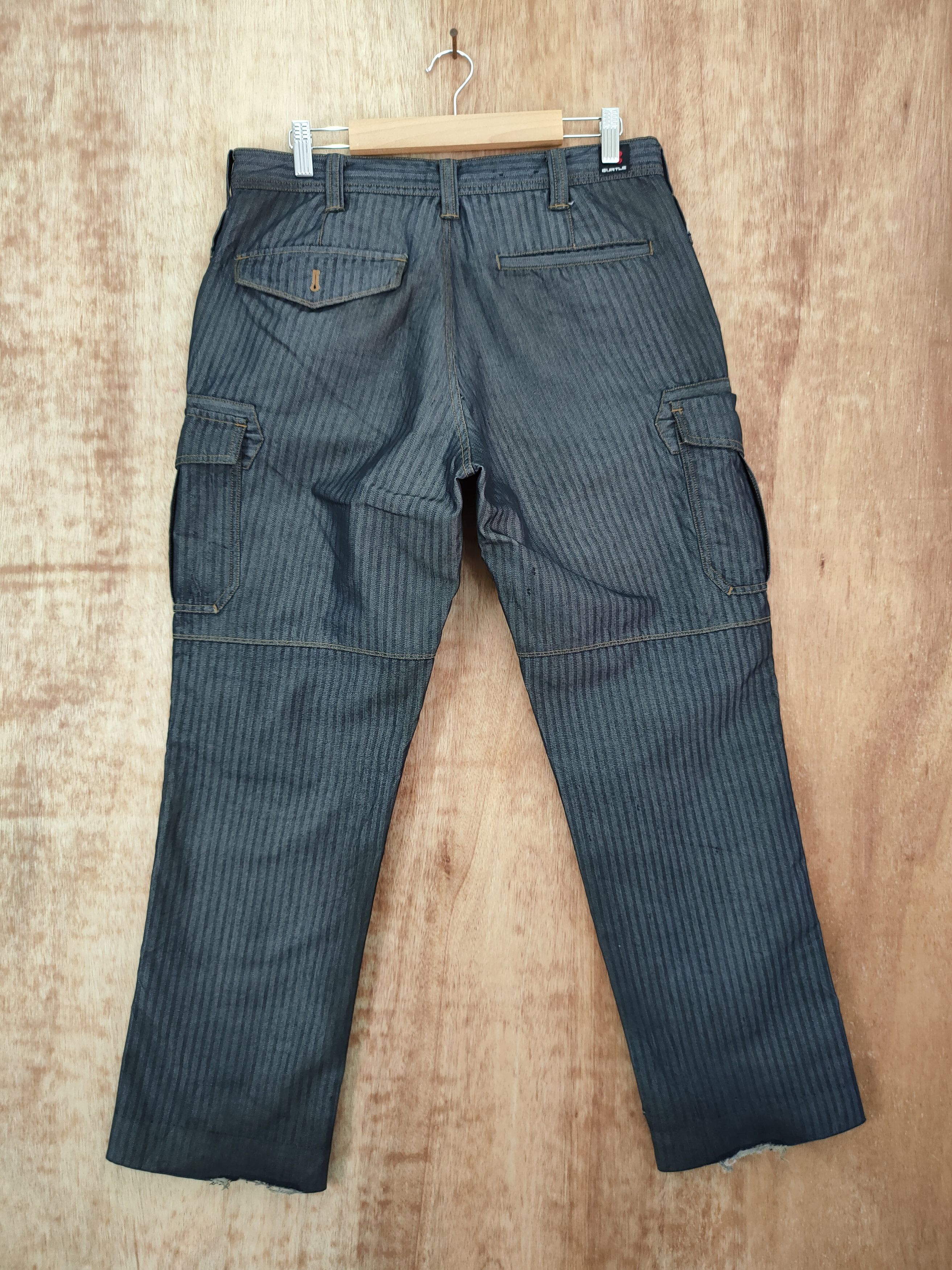 Japanese Brand DLL Burtle black multi pocket cargo worker pants #46-270A Size US 33 - 8 Thumbnail